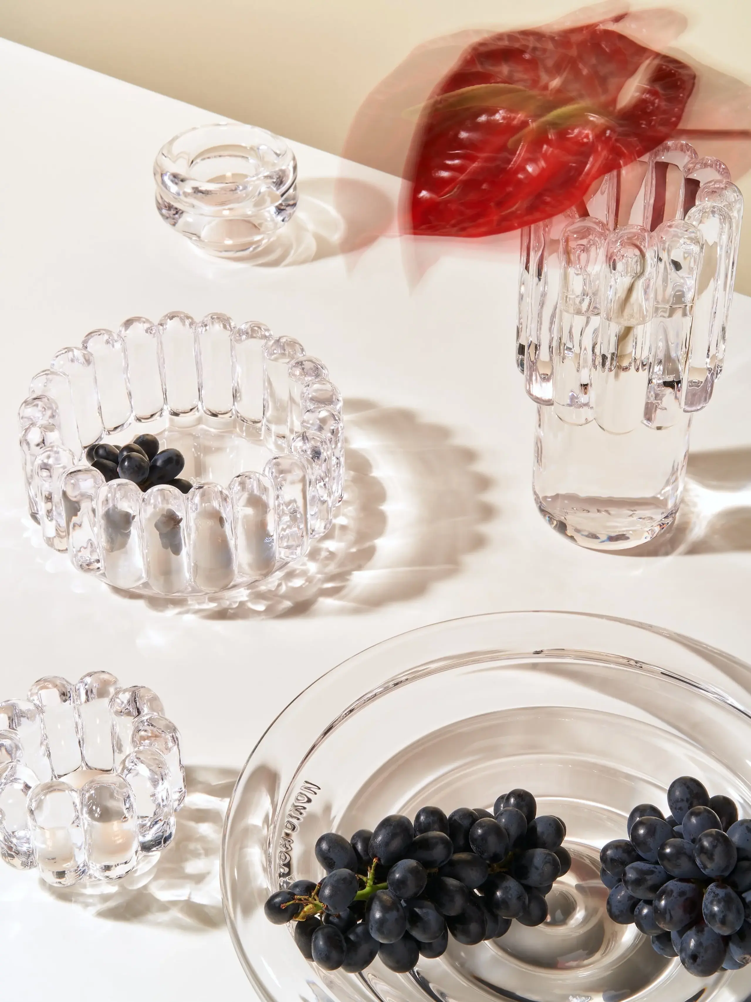 Tom Dixon - Suporte de velas - Press Tealight - Clear - Vertical