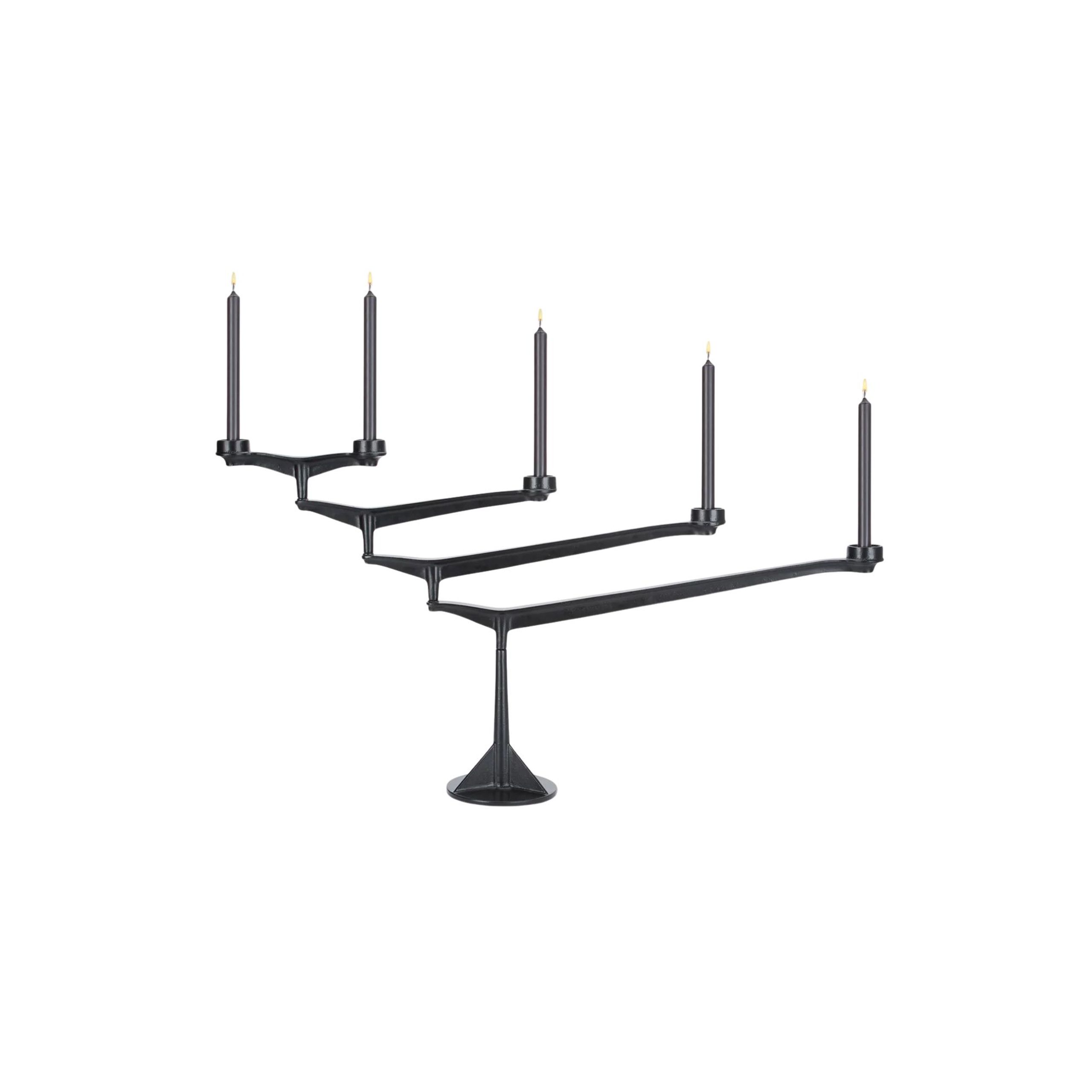 Tom Dixon - Kerzenhalter - Spin Candelabra - Matte Black