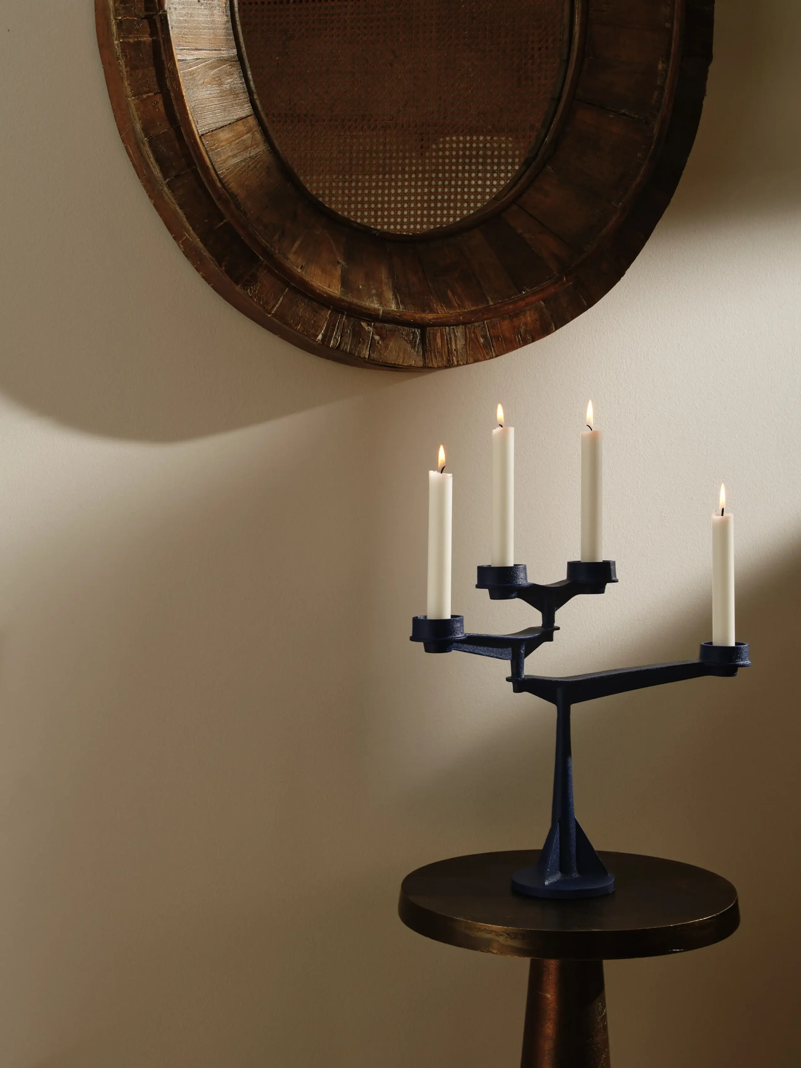 Tom Dixon - Kaarshouder - Spin Mini Candelabra - Blue