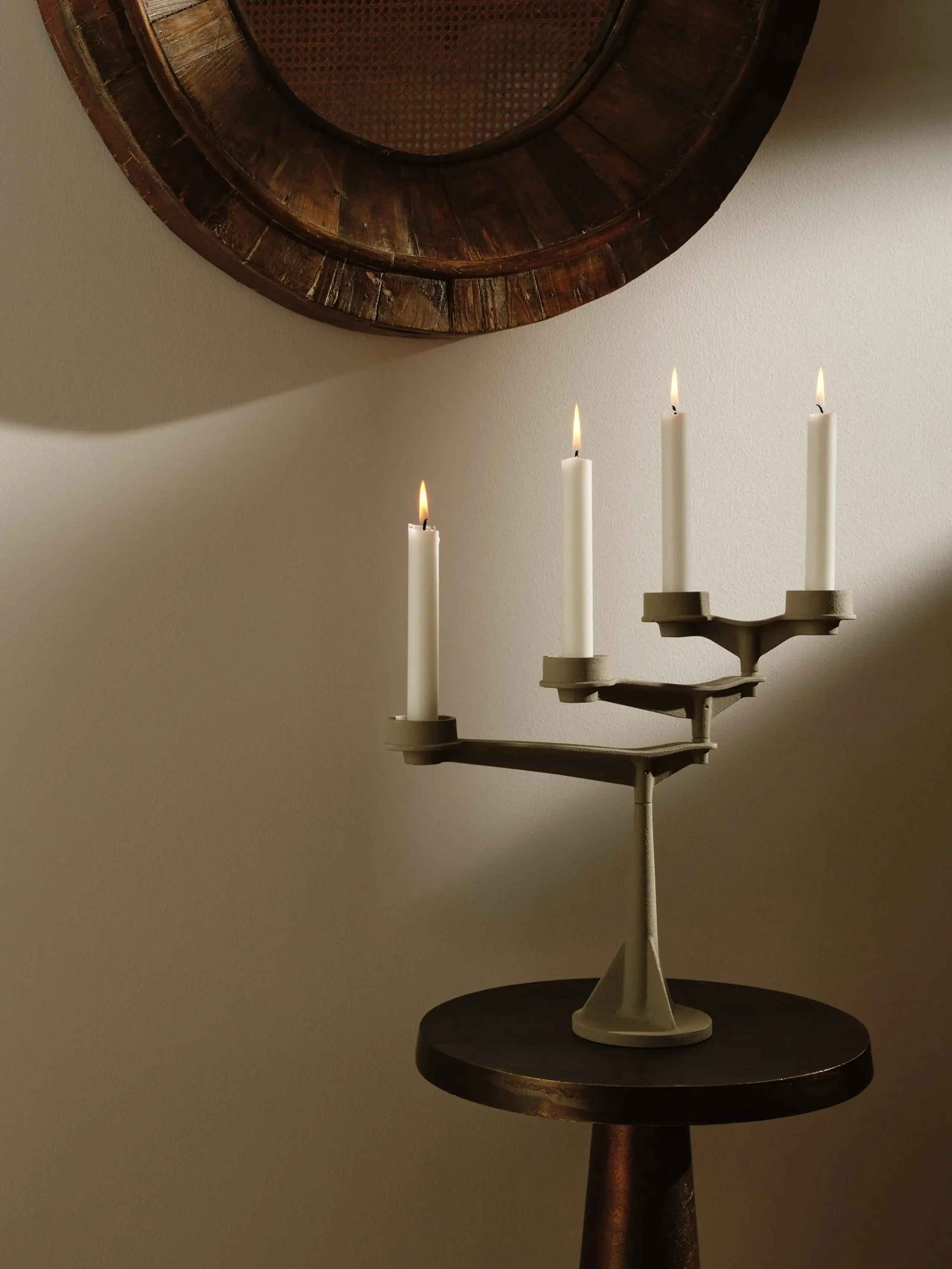 Tom Dixon - Kaarshouder - Spin Mini Candelabra - Putty