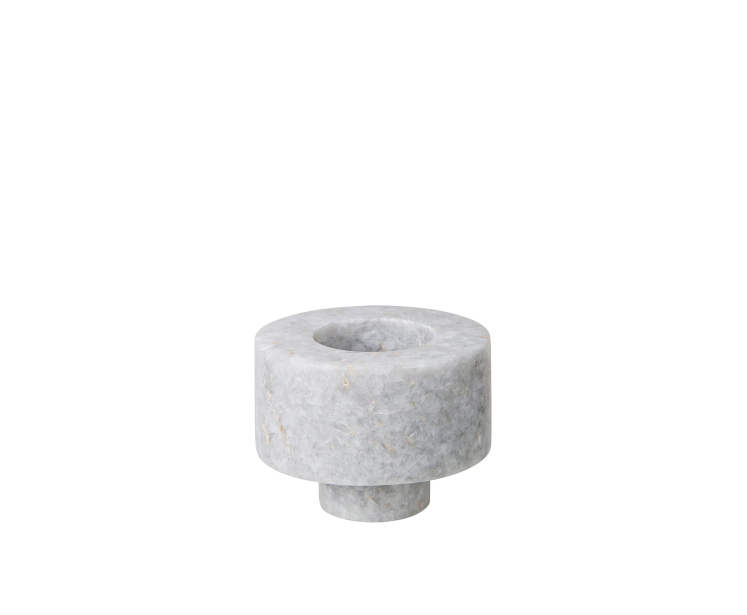 Tom Dixon - Candle holder - Stone Stacking Candleholder - Polished White