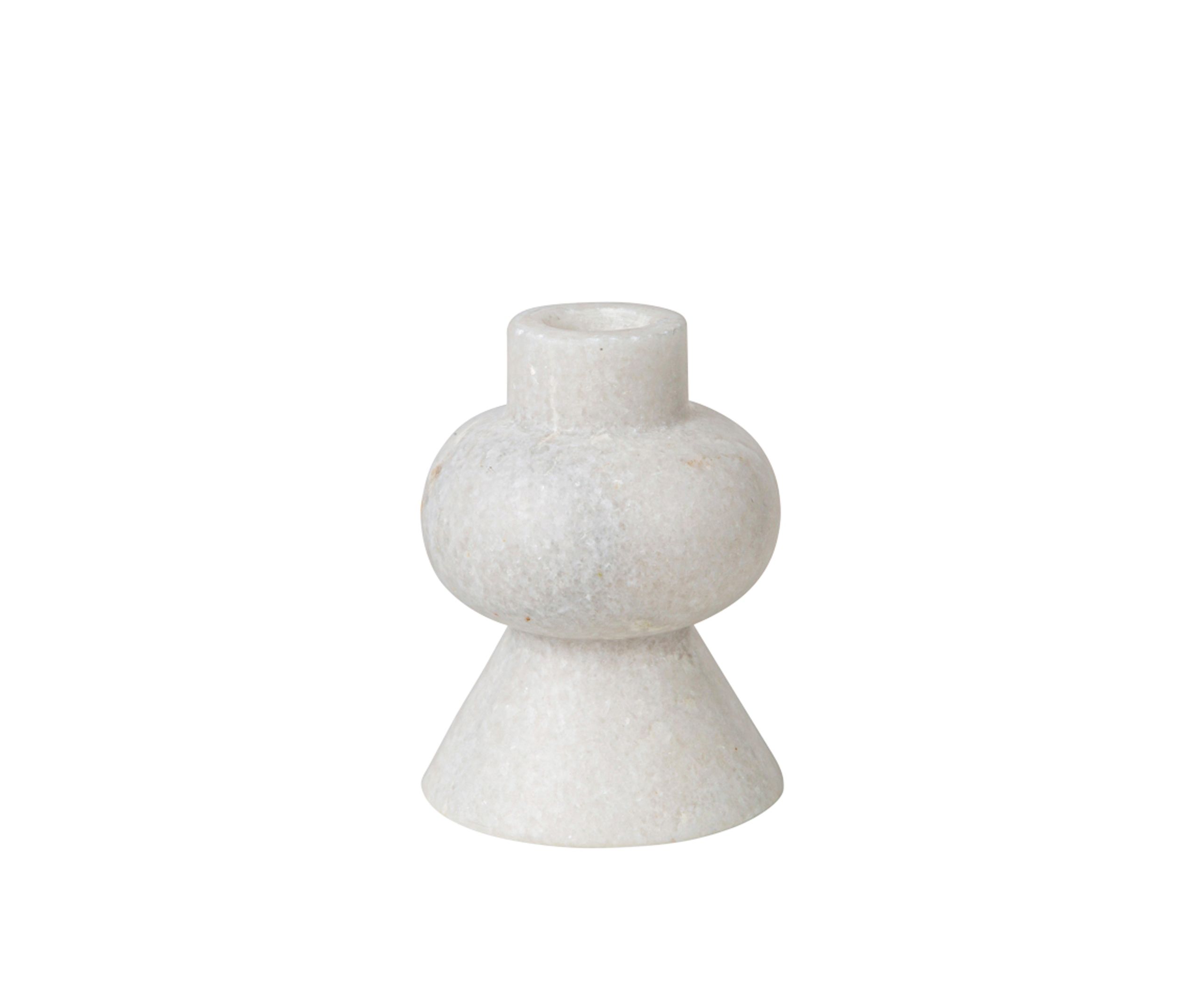 Tom Dixon - Candle holder - Stone Stacking Candleholder - Polished White
