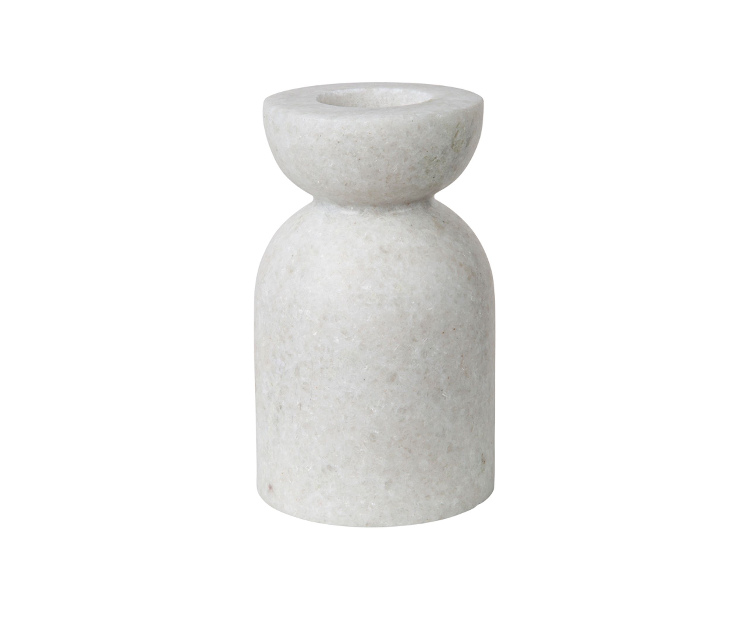 Tom Dixon - Candle holder - Stone Stacking Candleholder - Polished White