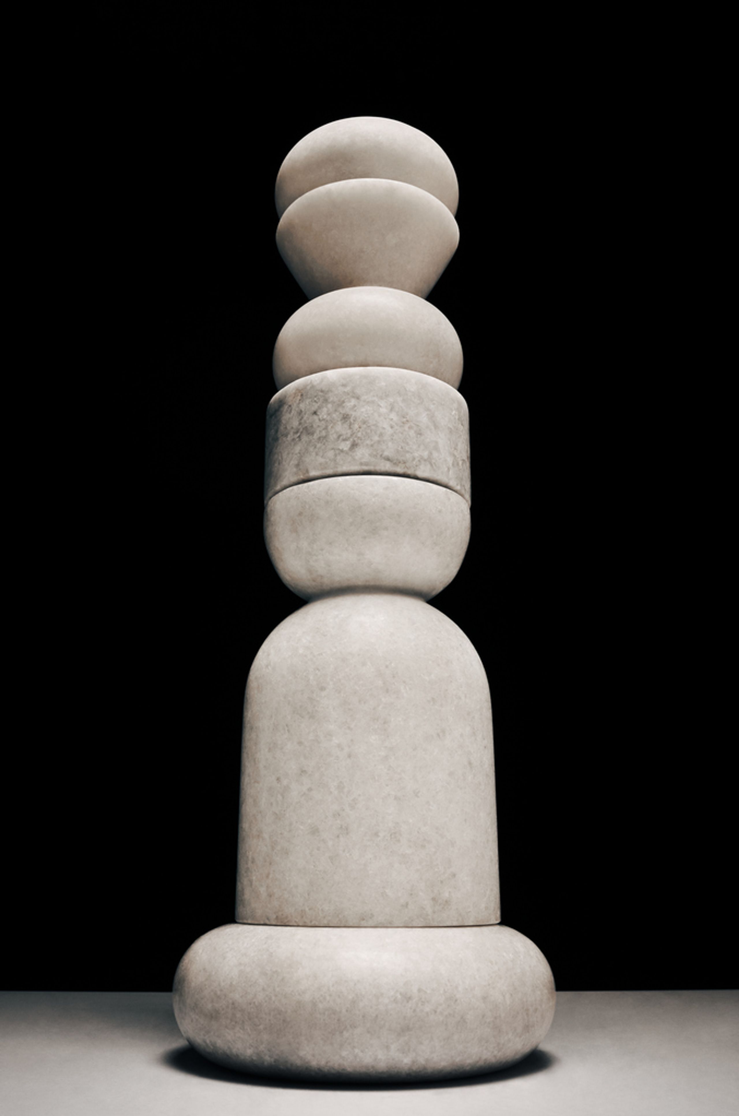 Tom Dixon - Candle holder - Stone Stacking Candleholder - Polished White