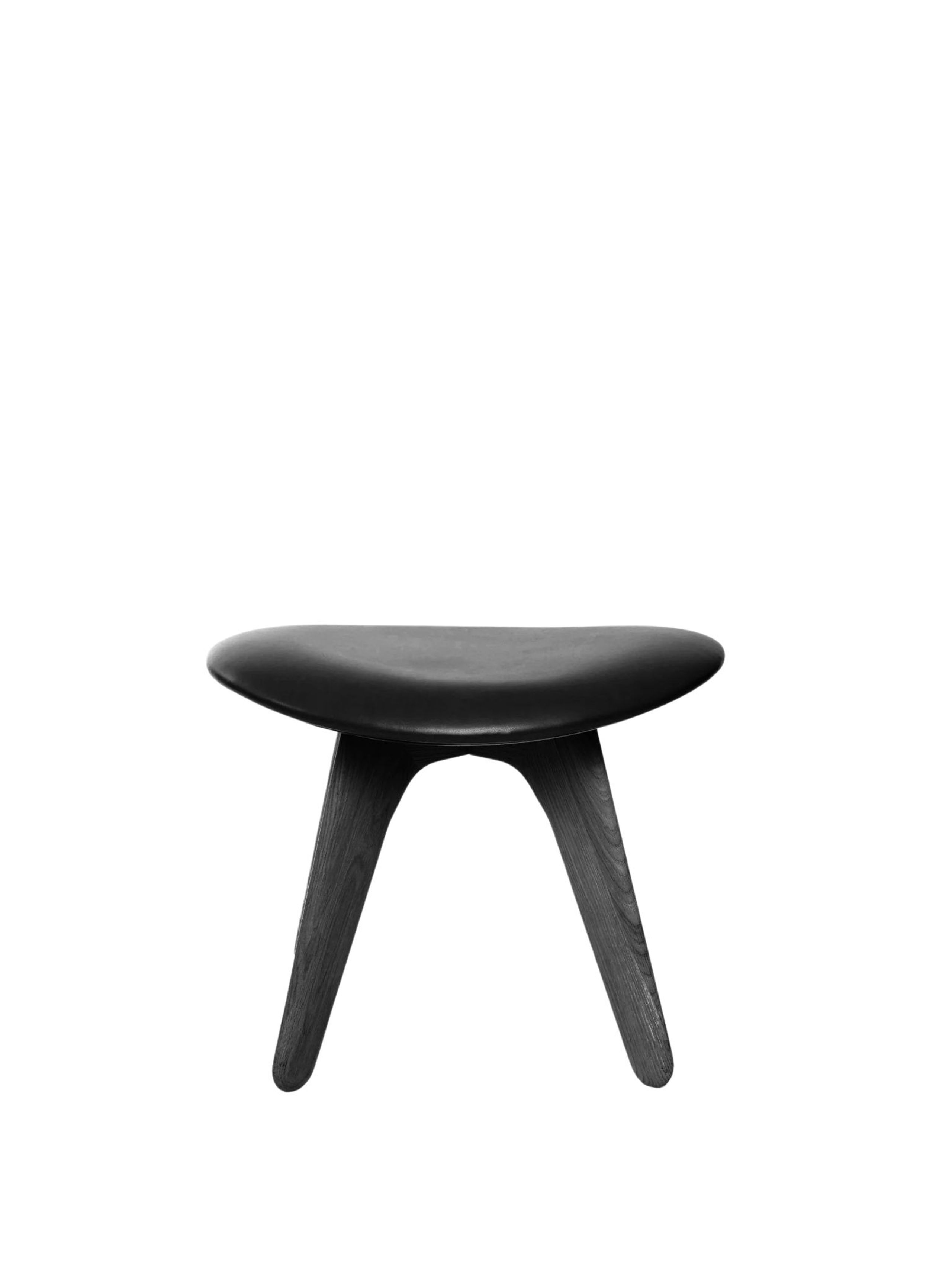 Tom Dixon - Ottomano - Slab Ottoman Leather - Black / Black