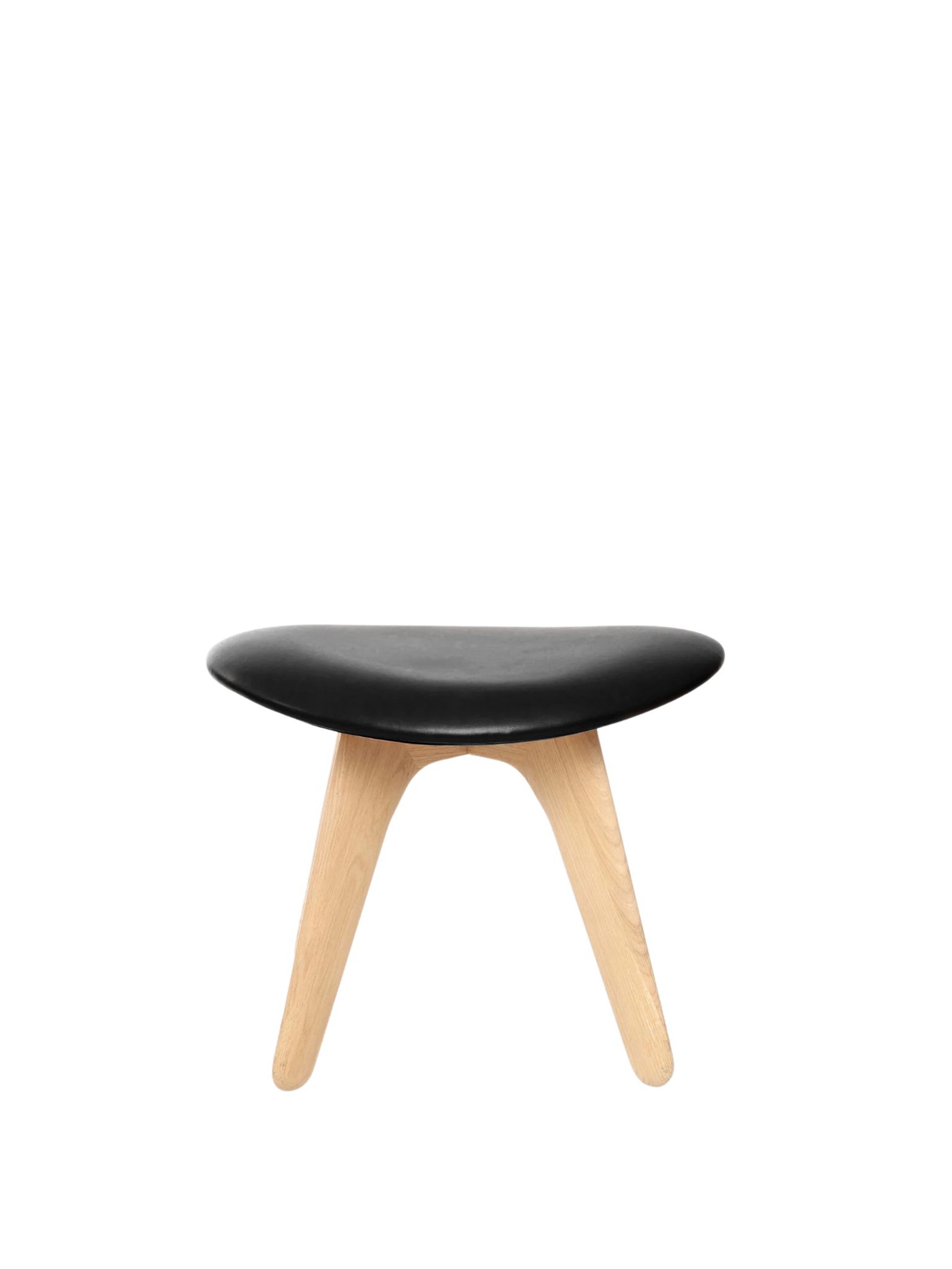Tom Dixon - Ottoman - Slab Ottoman Leather - Natural / Black