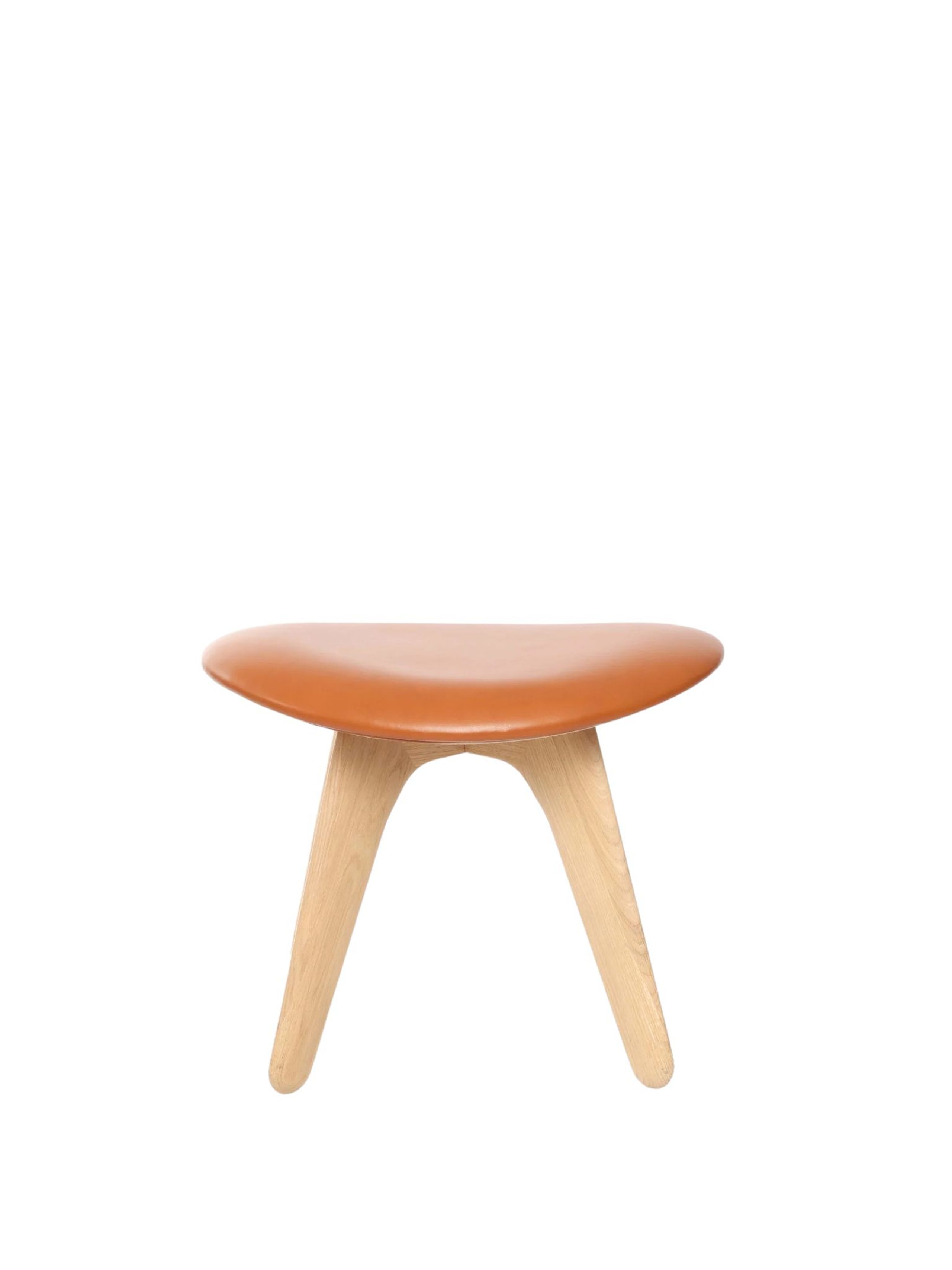 Tom Dixon - Otomano - Slab Ottoman Leather - Natural / Cognac