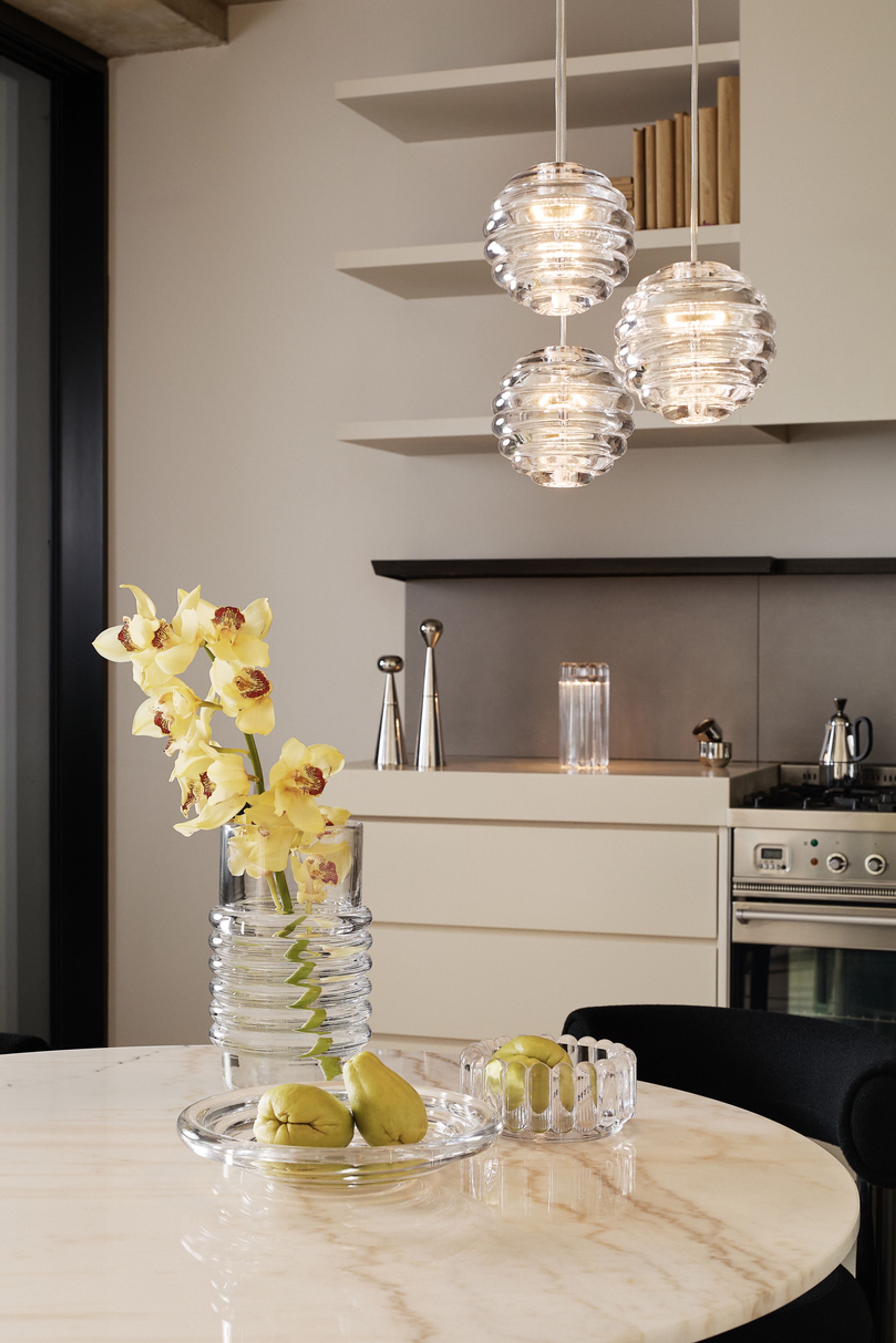 Tom Dixon - Pendulum - Press Pendant Mini Sphere LED - Gloss Clear