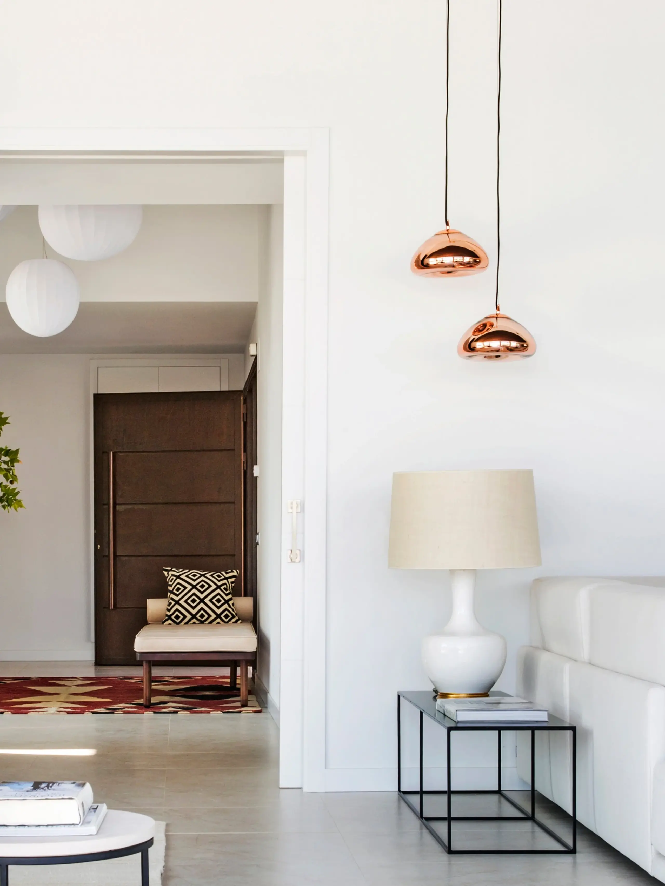 Tom Dixon - Pendule - Void Pendant Led - Polished Copper