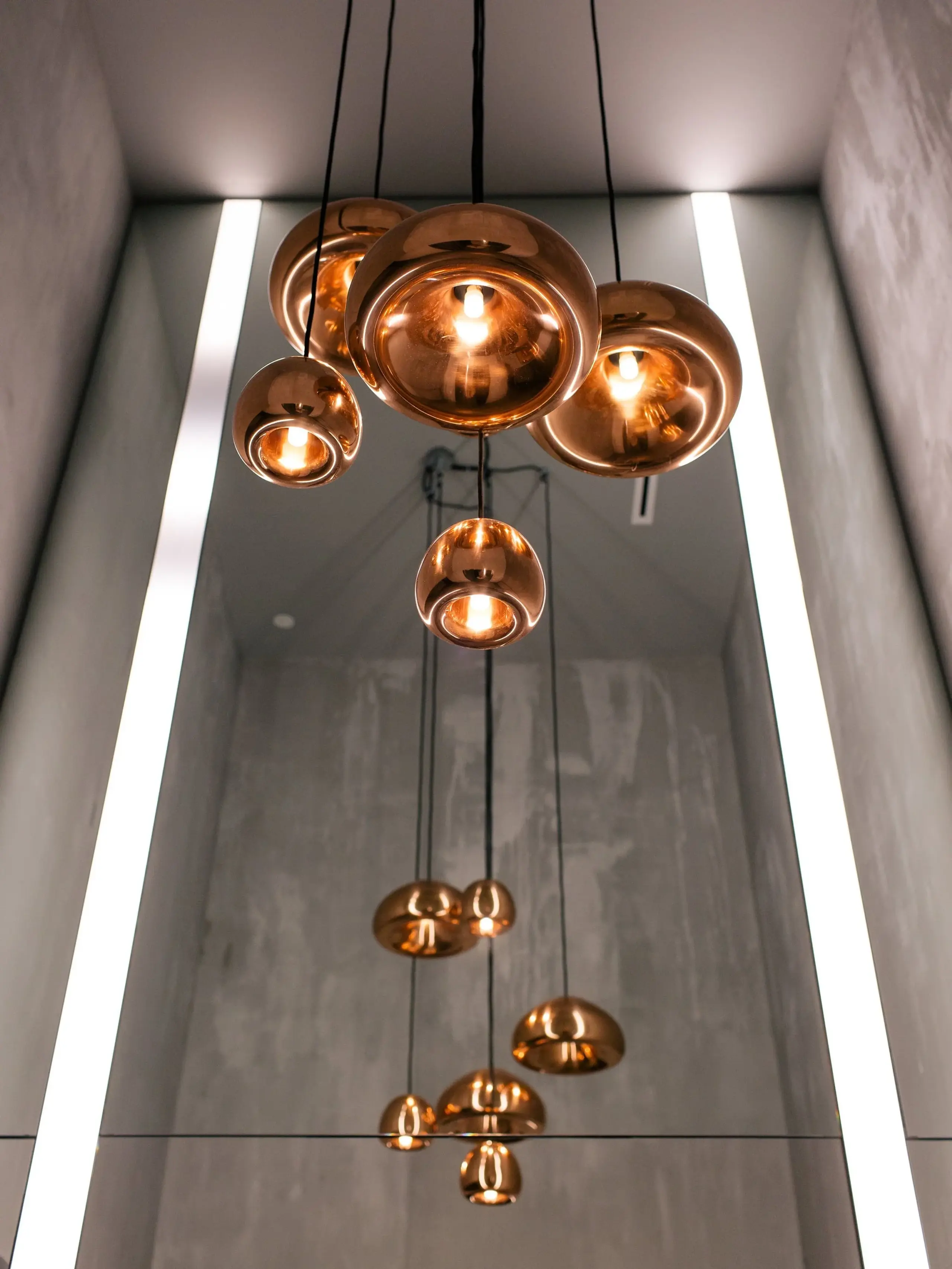 Tom Dixon - Pendule - Void Pendant Led - Polished Copper