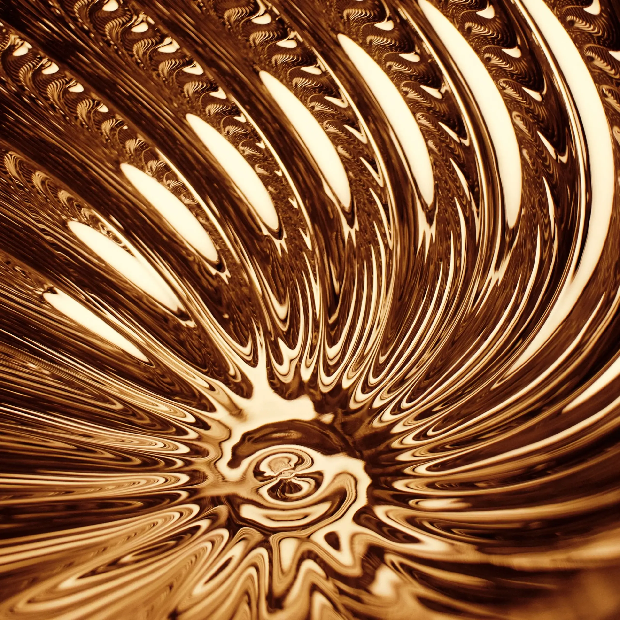 Tom Dixon - Pendel - Whirl Pendant Led - Mirrored Gold 45