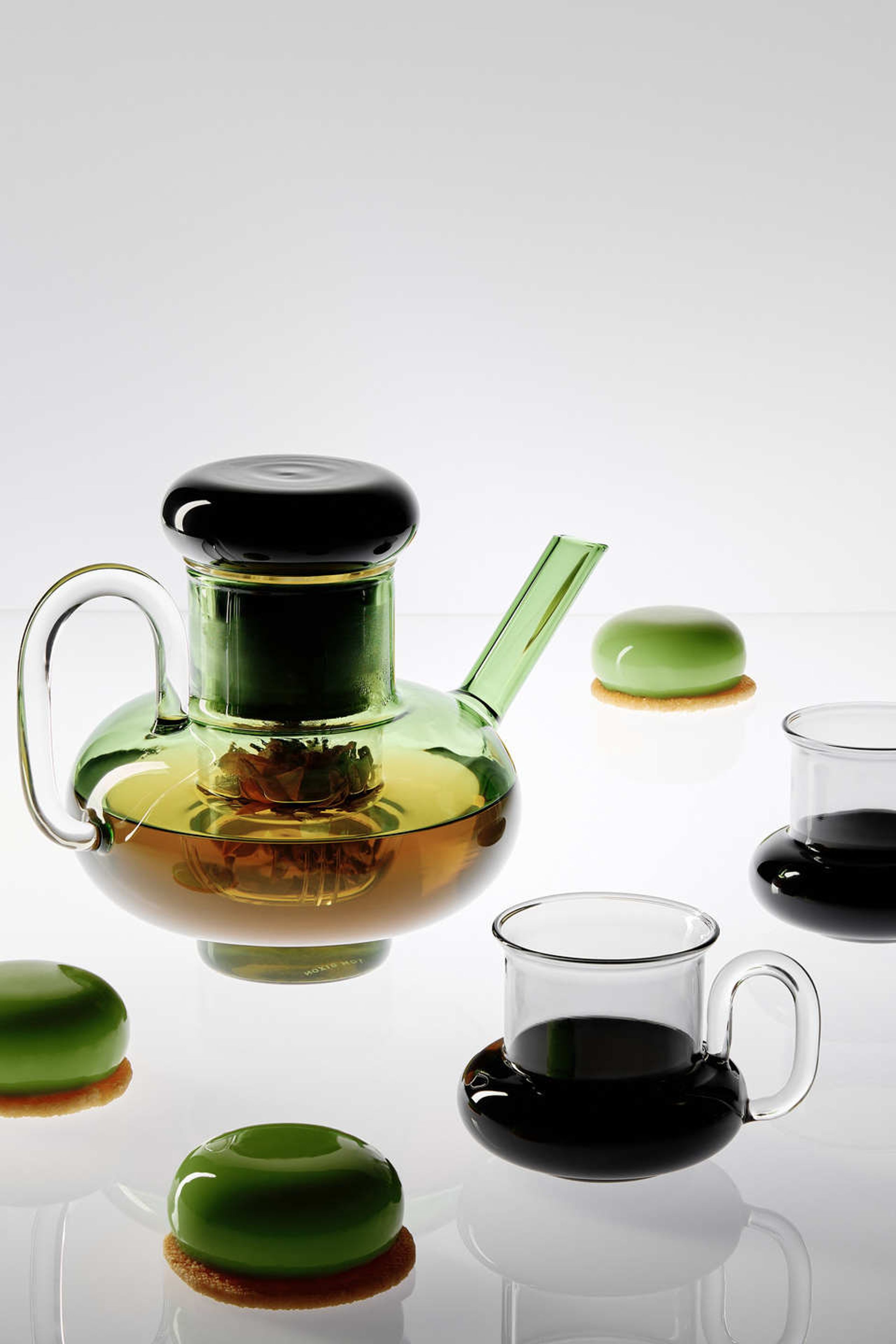 Tom Dixon - Teapot - Bump Tea Pot - Clear / Green