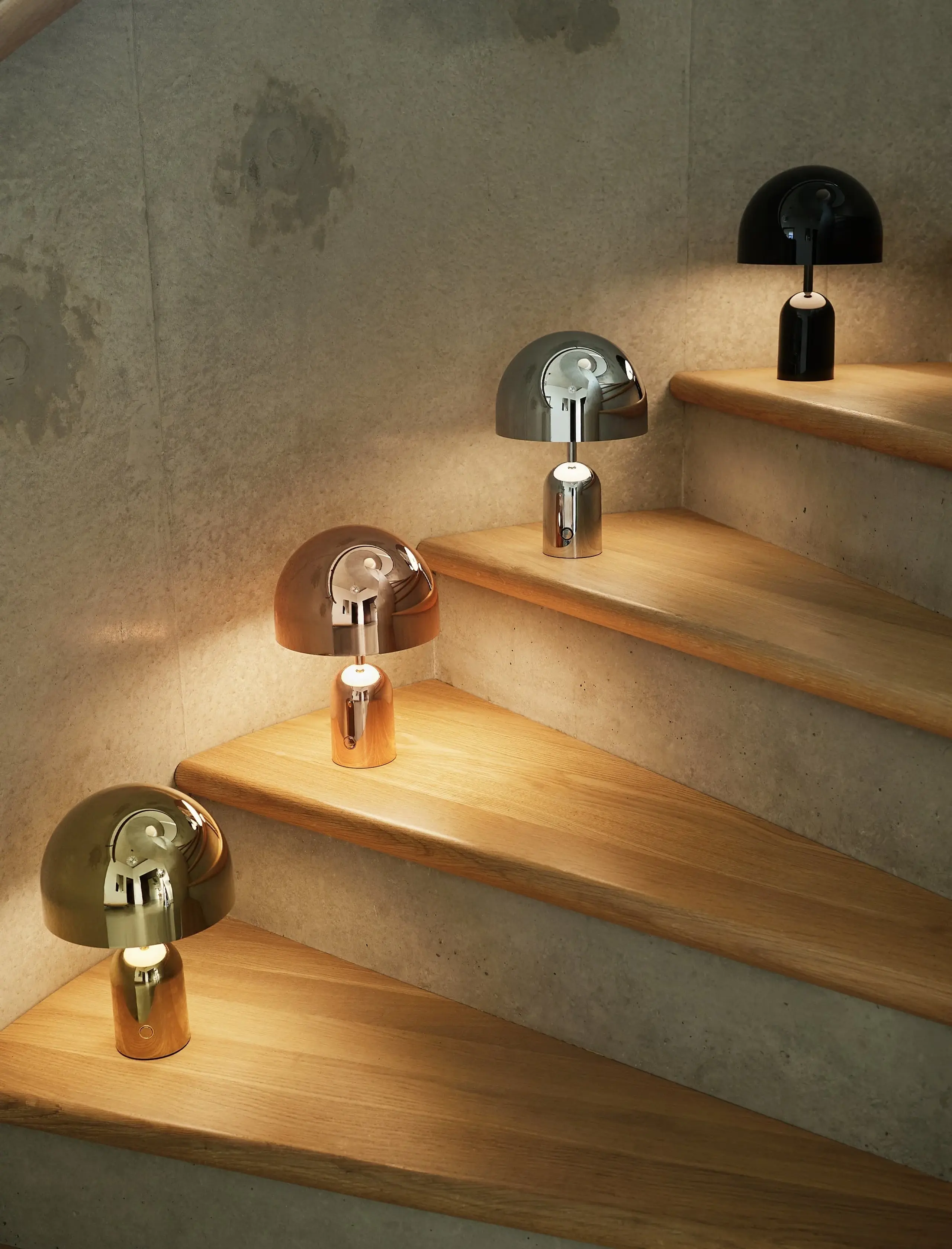 Tom Dixon - Lámpara portátil - Bell Portable Led - Gloss Silver