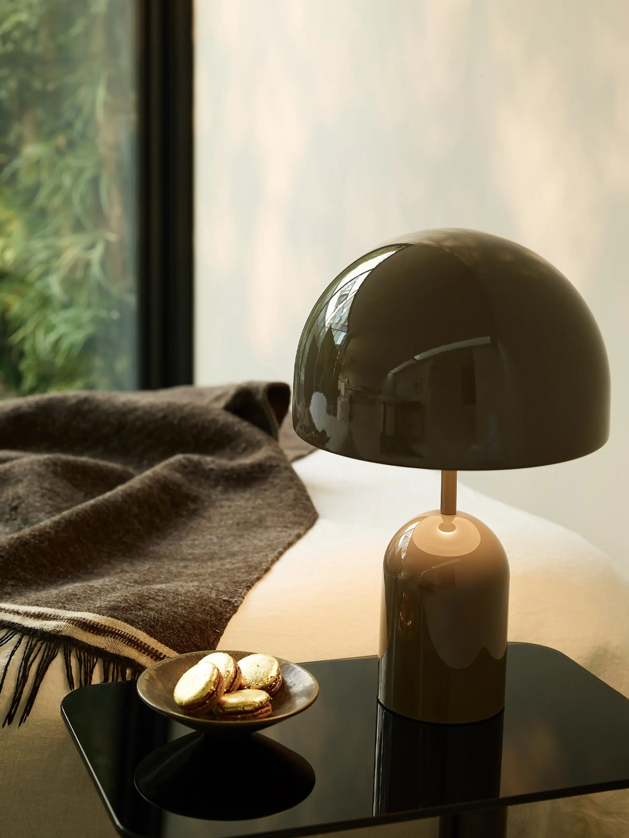 Tom Dixon - Tragbare Lampe - Bell Portable Led - Gloss Taupe