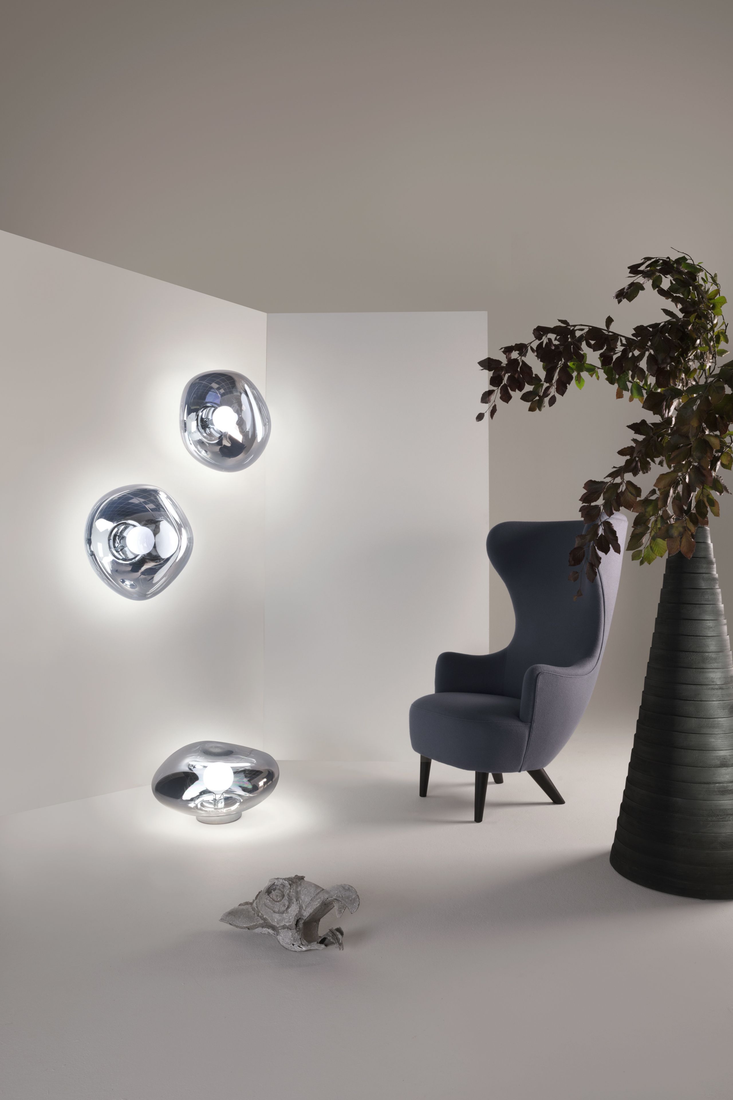 Tom Dixon - Kinkiet - Melt Surface LED - Mirrored Silver