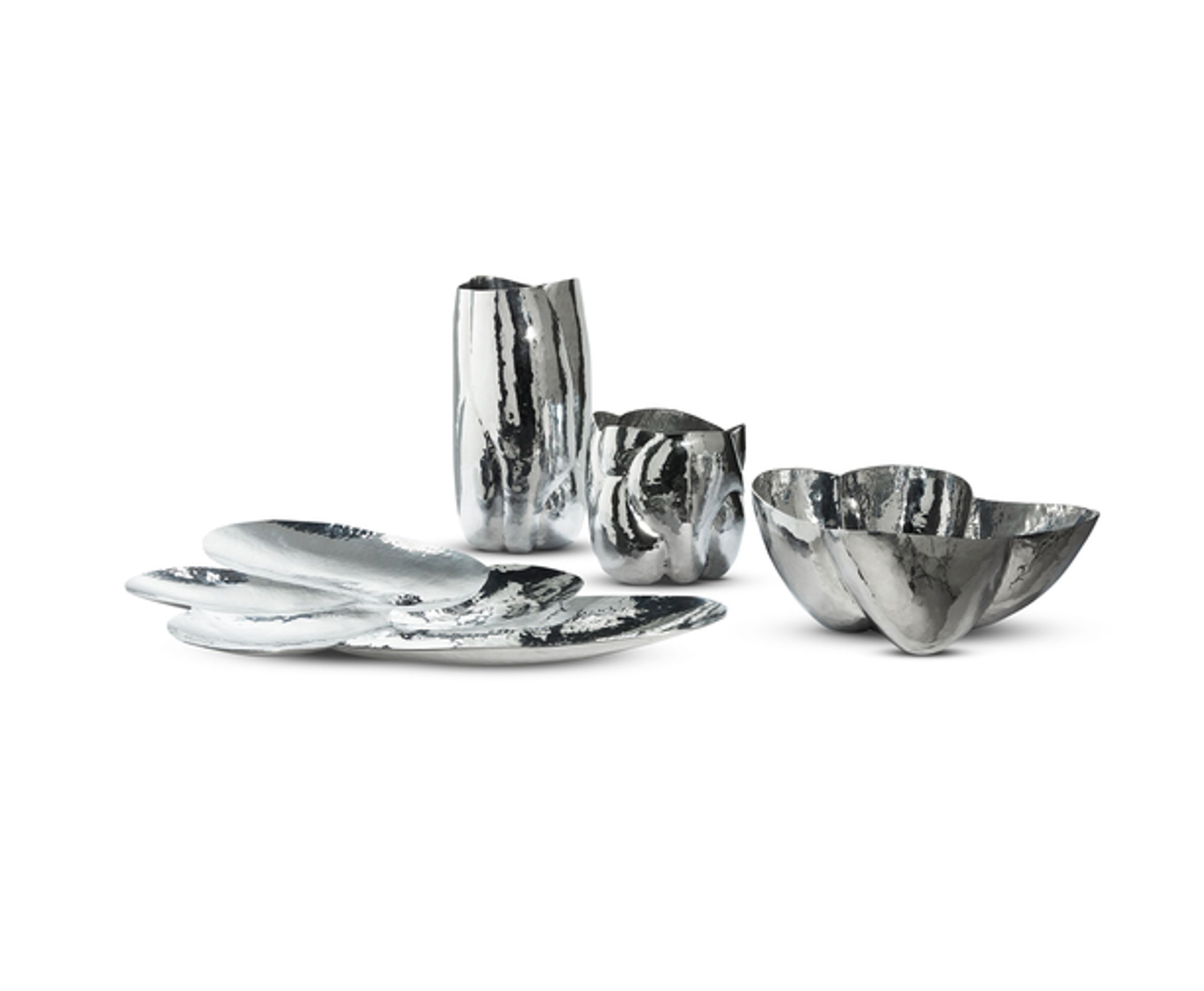 Tom Dixon - Vase - Cloud Vessel - Polished Silver Short