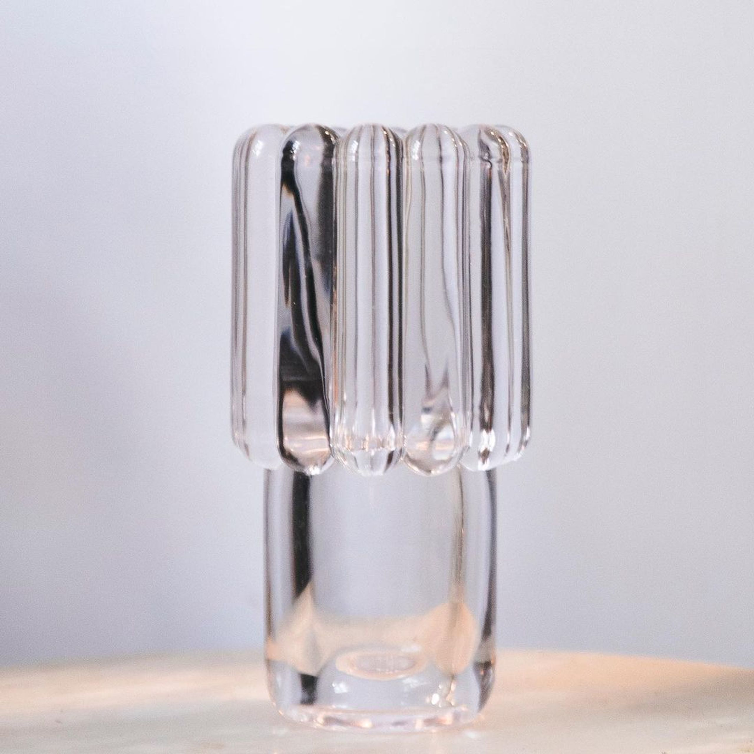 Tom Dixon - Vase - Press Vase - Clear - Medium