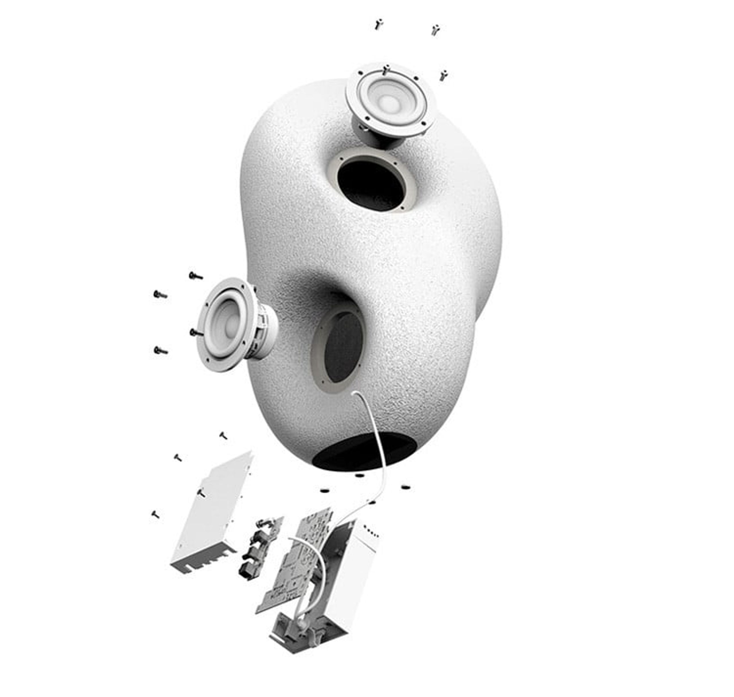 Transparent - Speaker - Acoustic Sculpture - Black