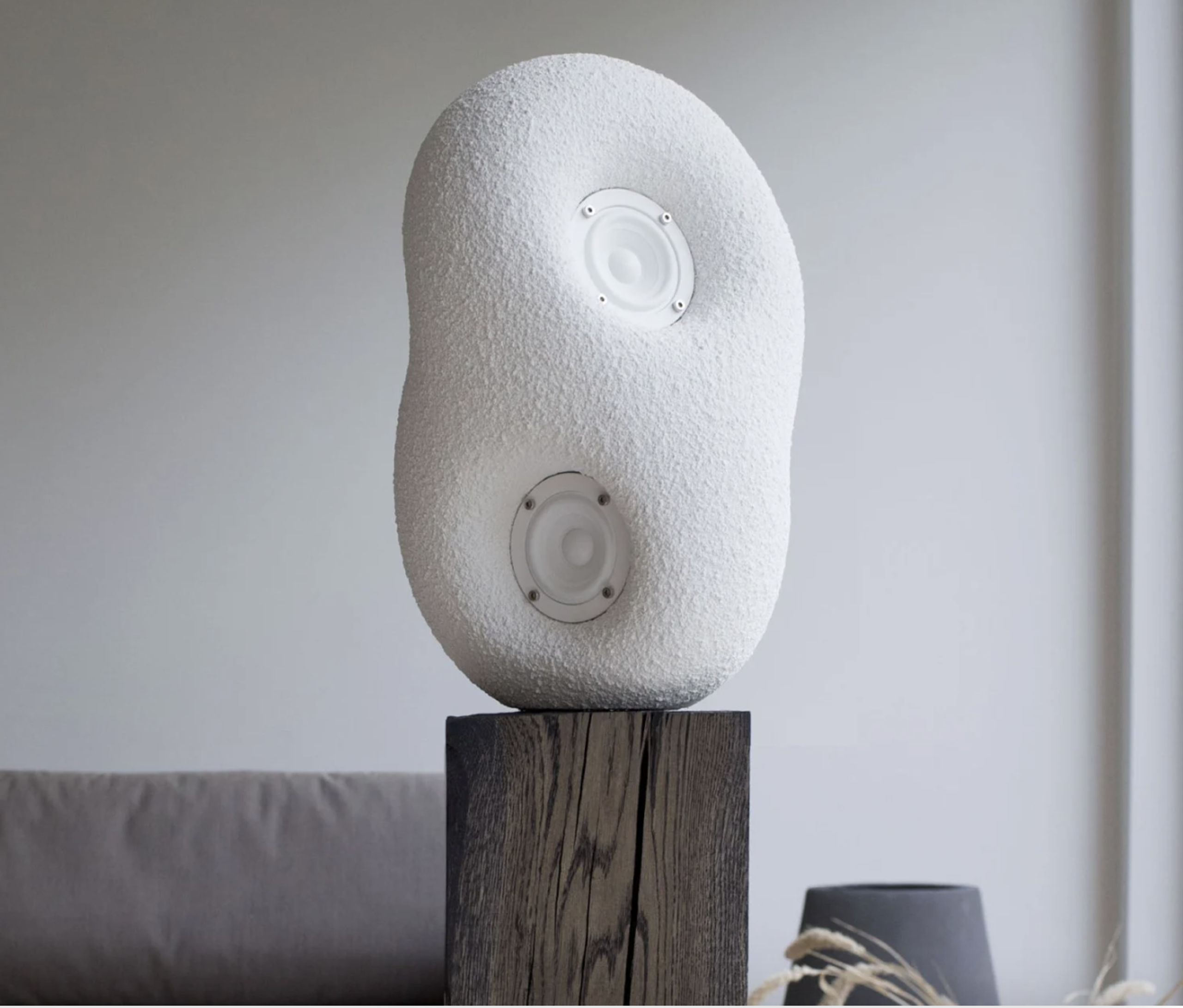 Transparent - Altavoz - Acoustic Sculpture - White