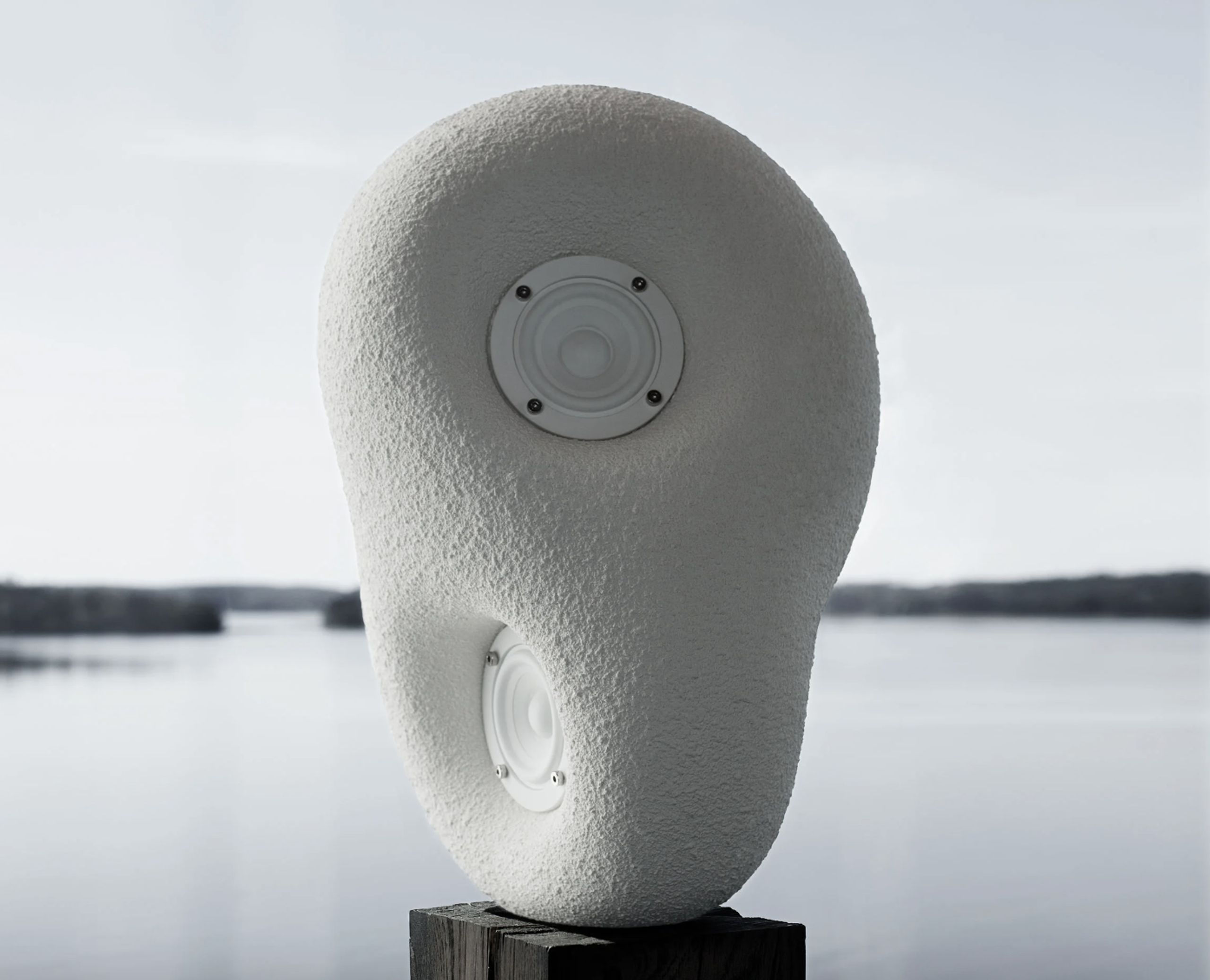 Transparent - Altavoz - Acoustic Sculpture - White