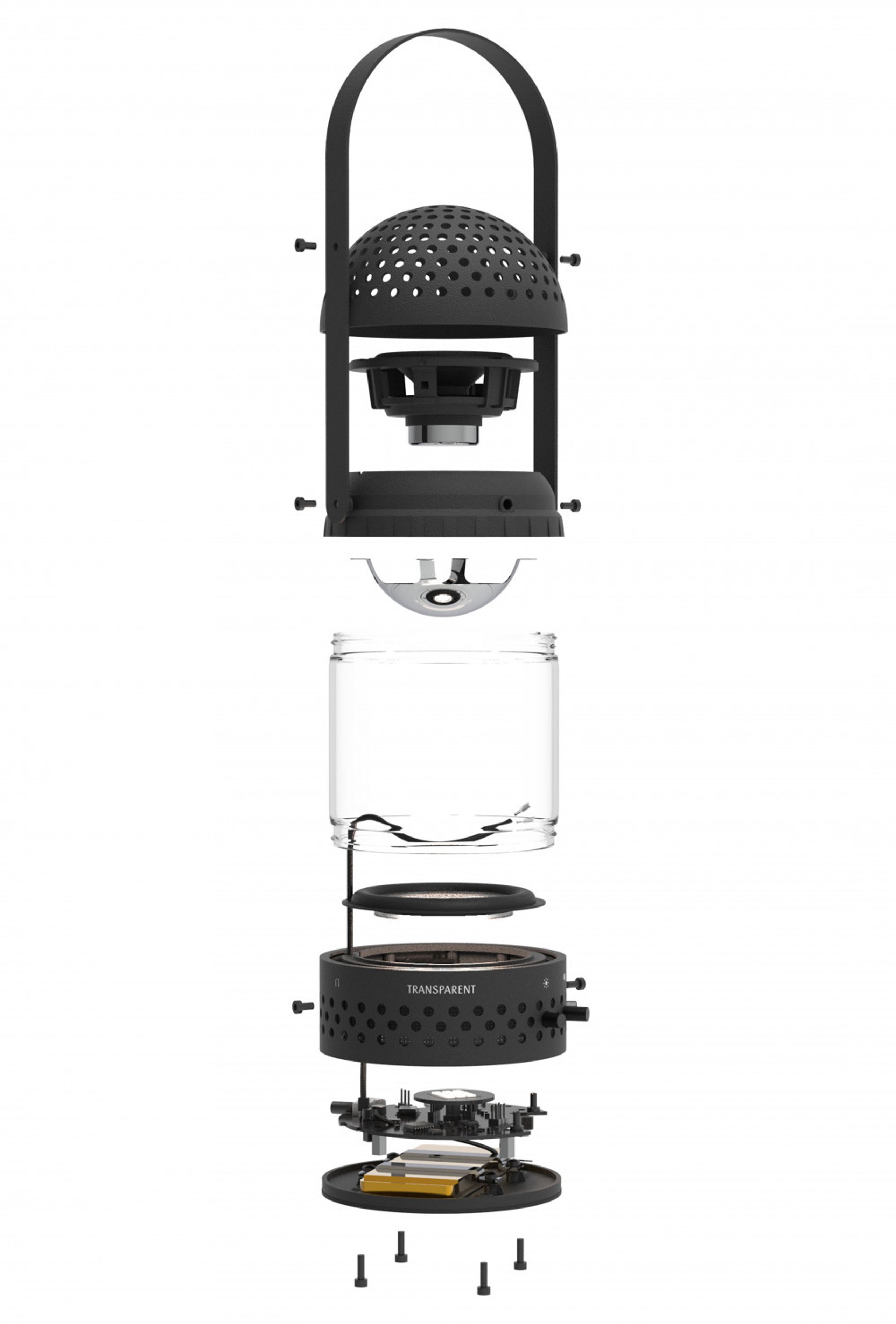 Transparent - Speaker - Light Speaker - Black