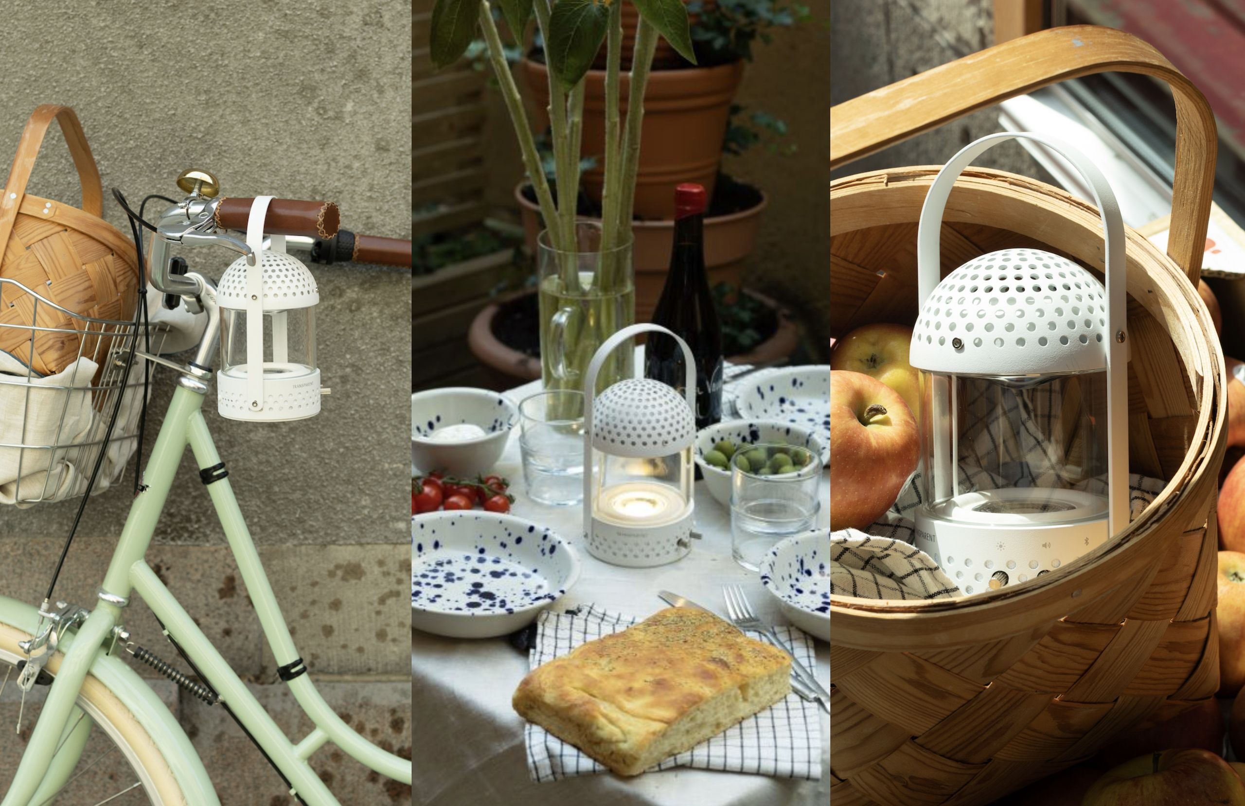 Transparent - Orador - Light Speaker - White