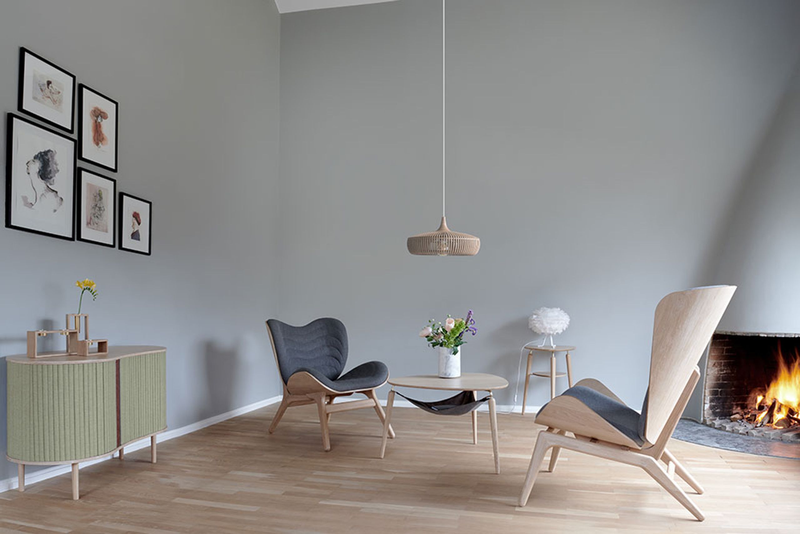 Umage - Væglampe - Clava Dine Wood Lamp - Oak