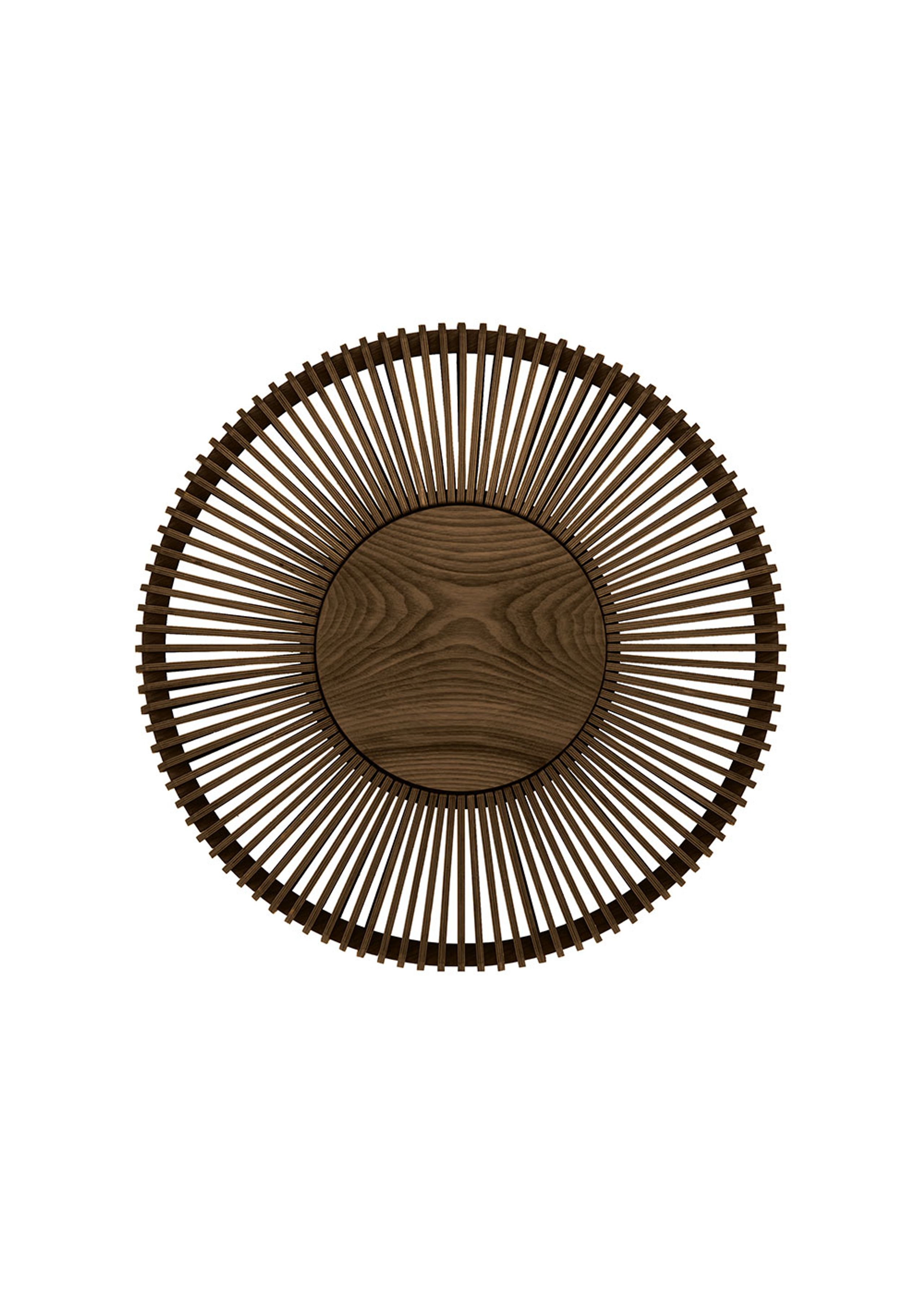 Umage - Wandlamp - Clava Up Wood Lamp - Large - Dark Oak