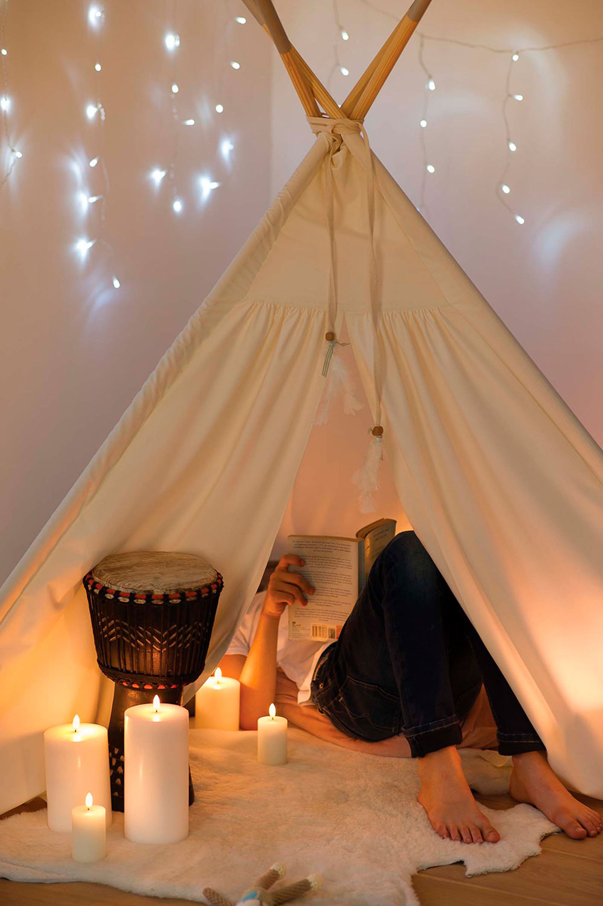 Uyuni - Kerzen - LED Pillar Candle - Nordic White/Smooth - 5,8x10 cm