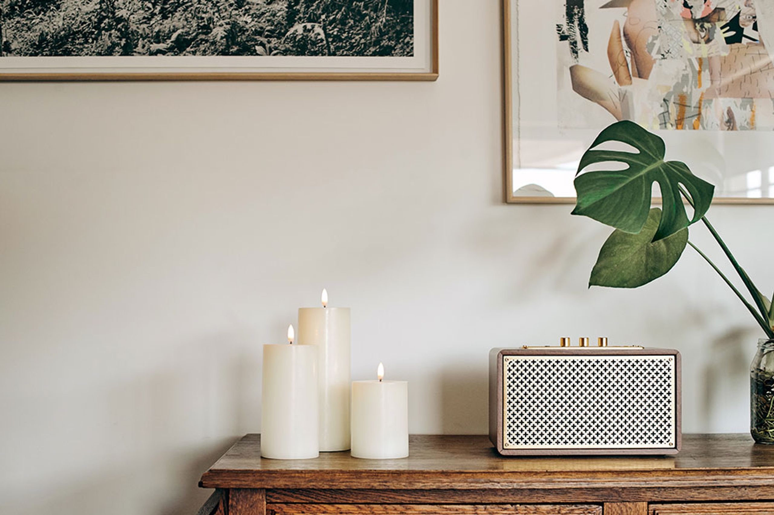 Uyuni - Kerzen - LED Pillar Candle - Nordic White/Smooth - 5,8x10 cm