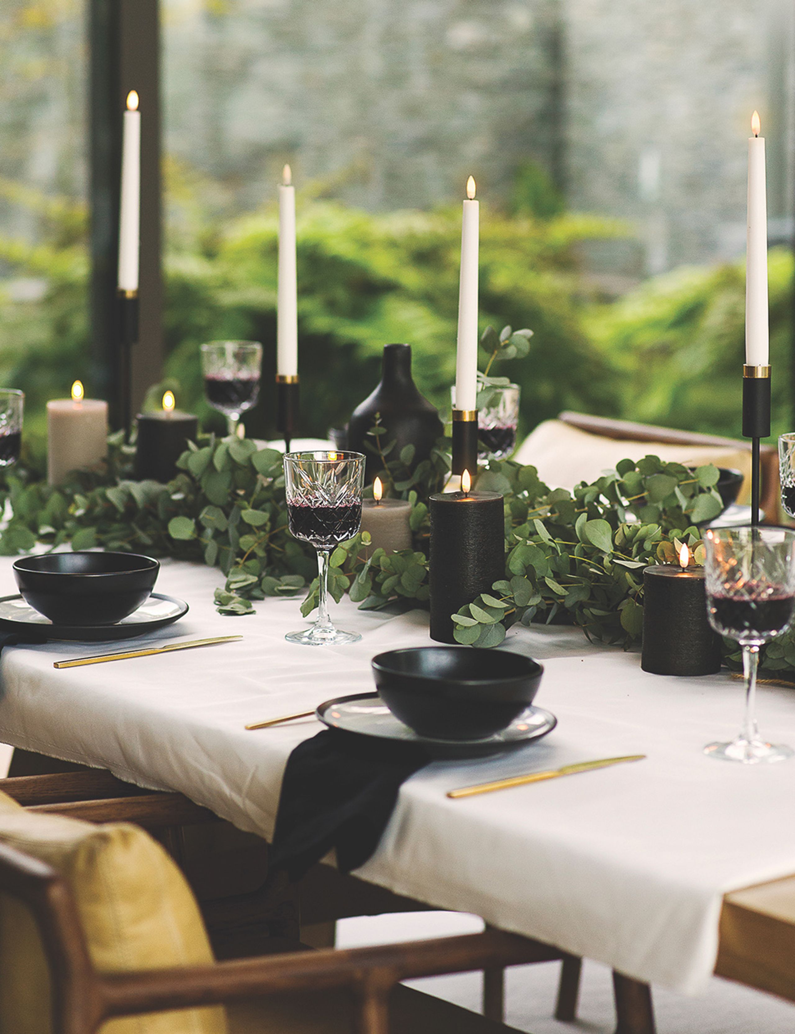 Uyuni - Kerzen - LED Taper Candle - Sandstone/Smooth - 2,3x25 cm