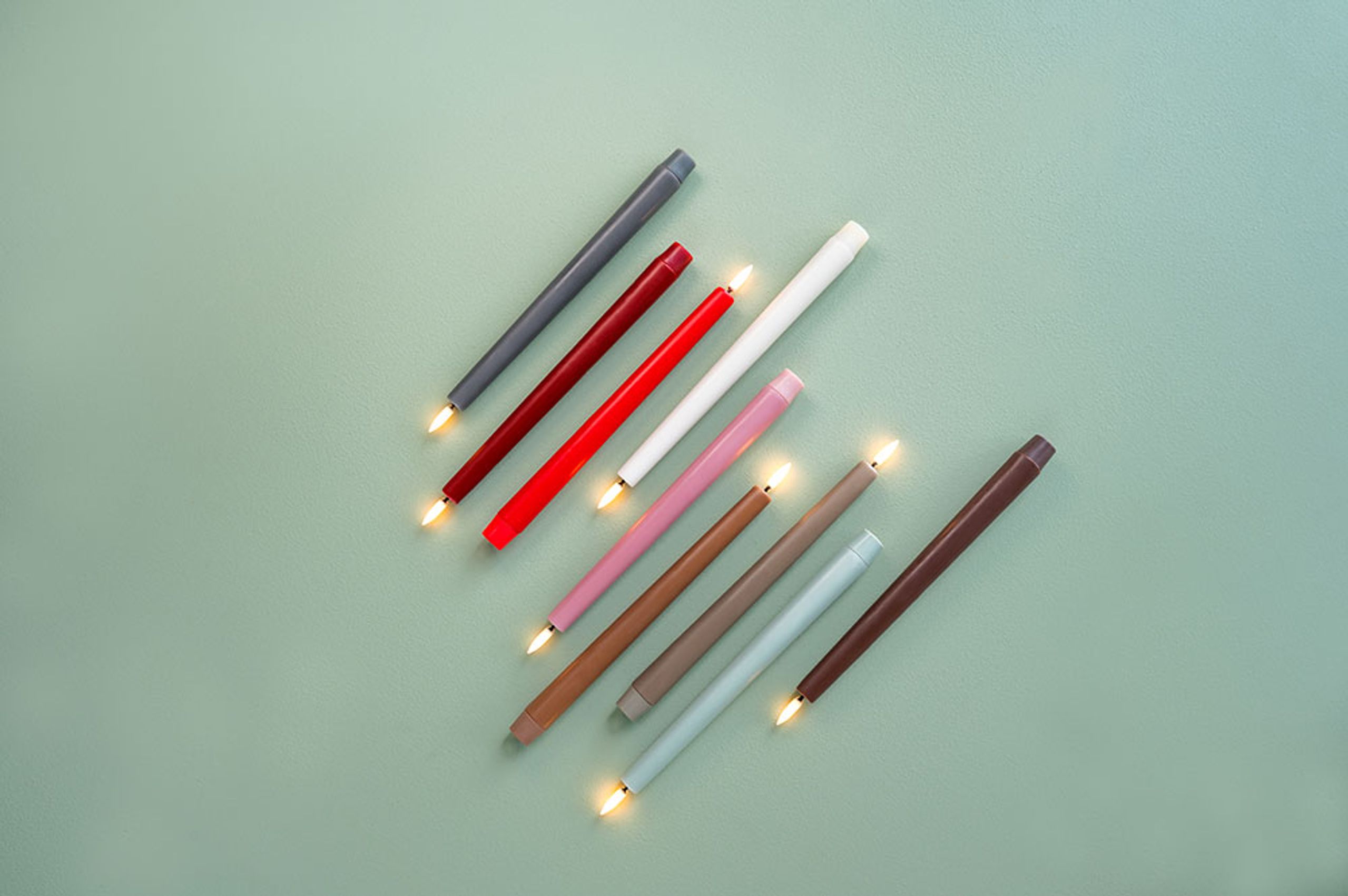 Uyuni - Kerzen - LED Taper Candle - Vanilla/Smooth - 2,3x25 cm