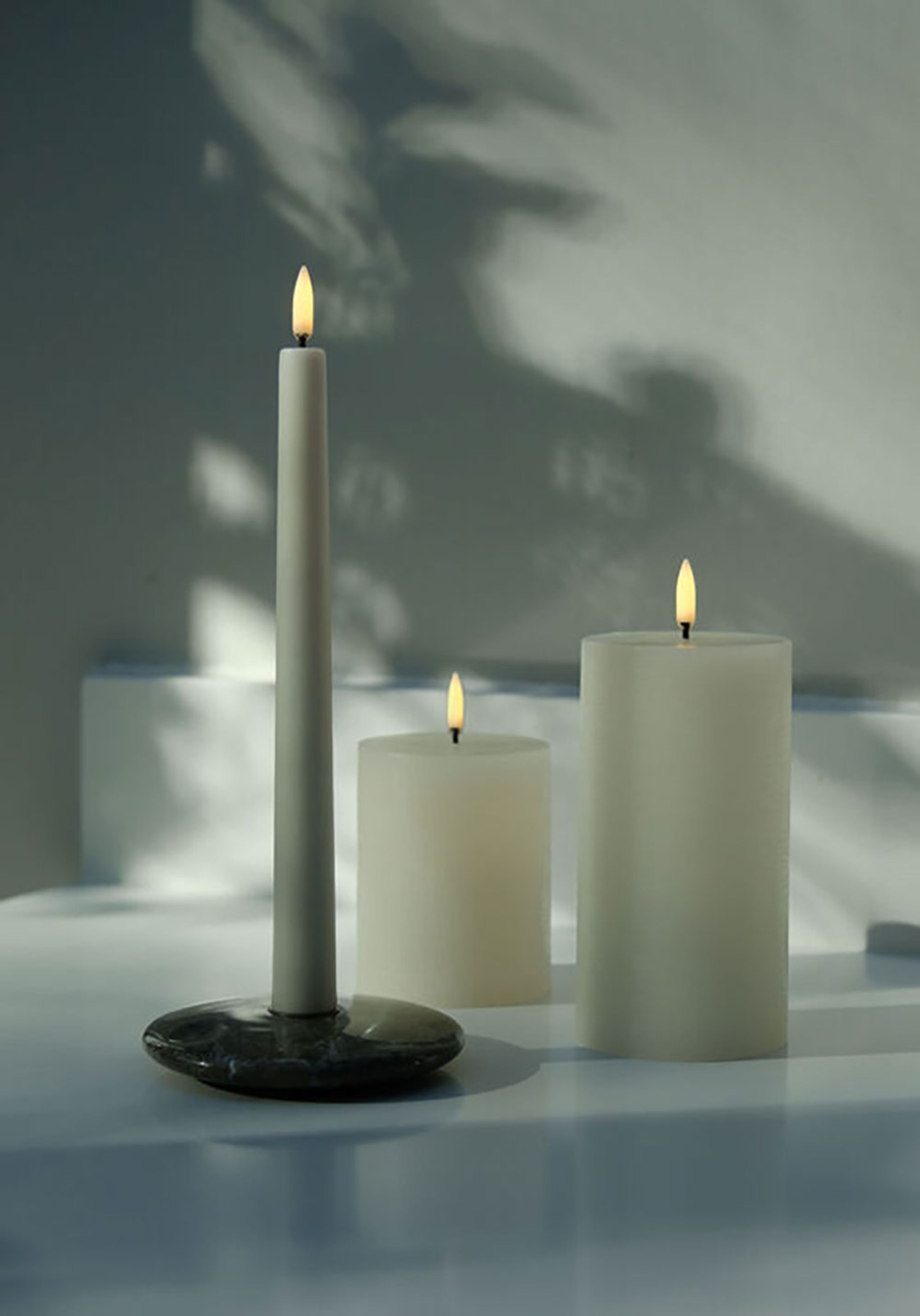 Uyuni - Kerzen - LED Taper Candle - Vanilla/Smooth - 2,3x25 cm