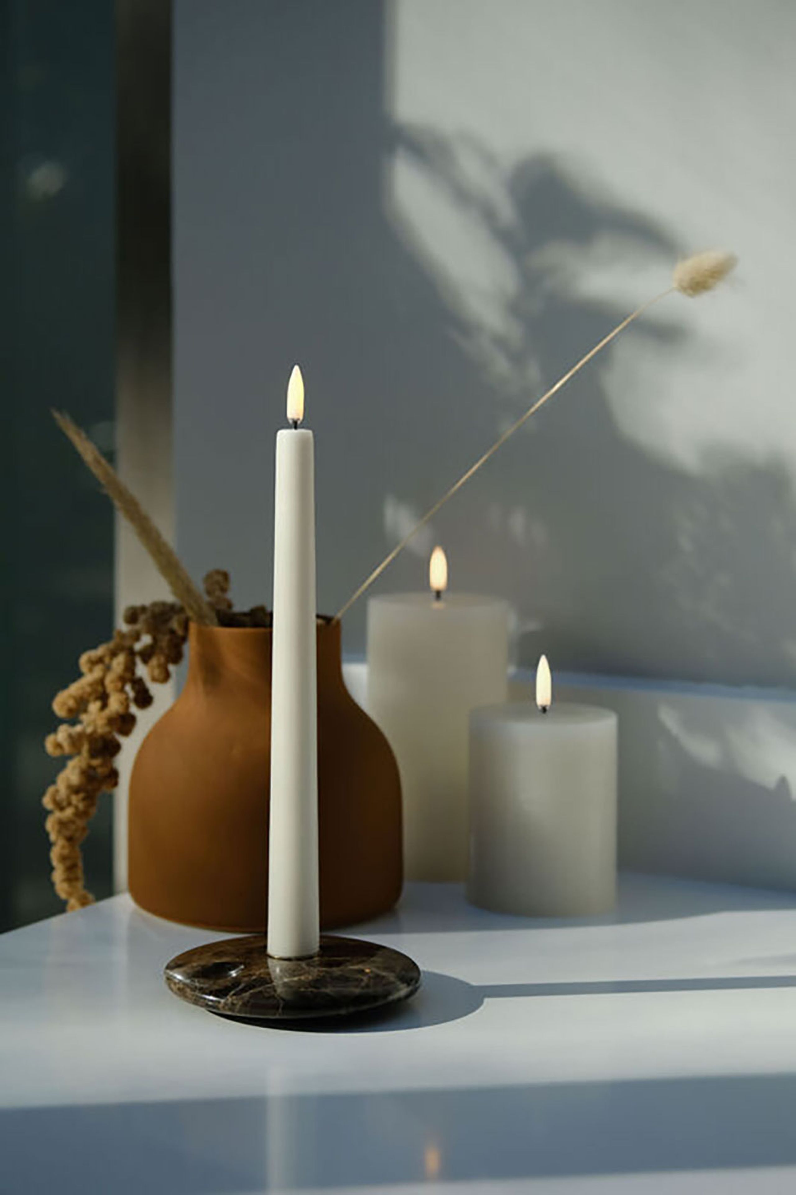 Uyuni - Kerzen - LED Taper Candle - Vanilla/Smooth - 2,3x25 cm