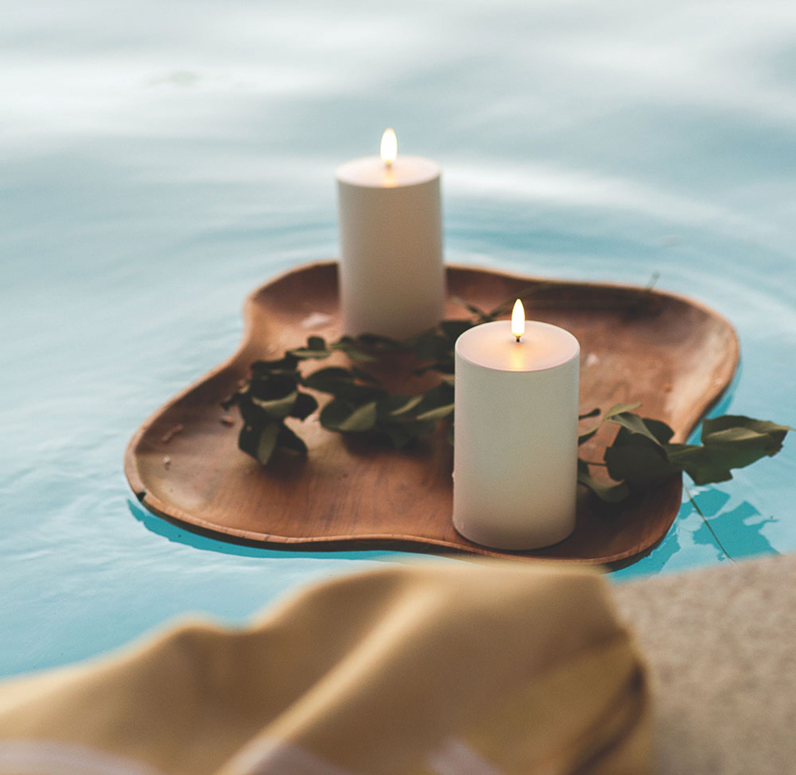 Uyuni - Velas - Outdoor LED Pillar Candle - White - 7,8x12,7 cm