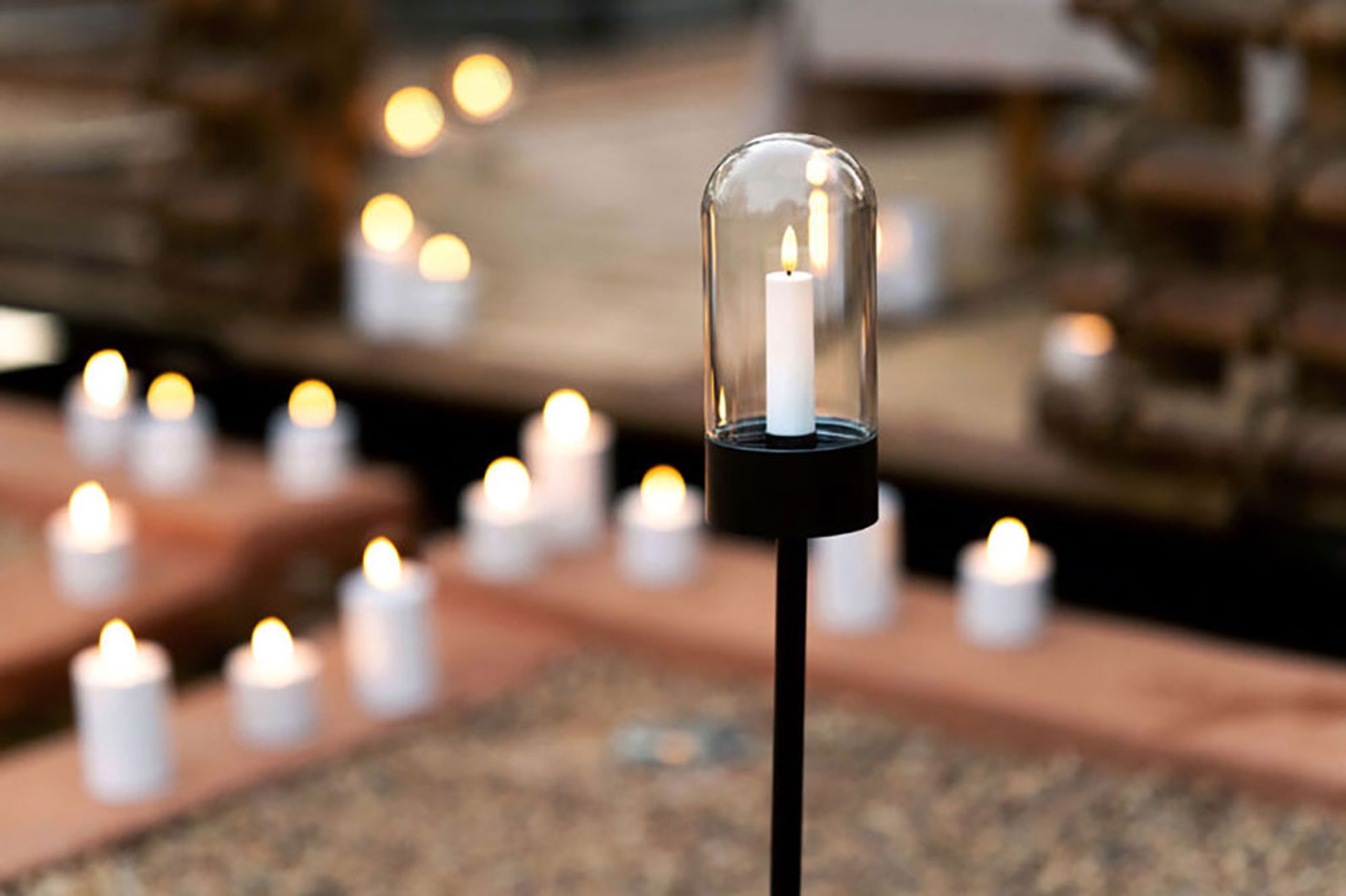 Uyuni - Velas - Outdoor LED Pillar Candle - White - 7,8x12,7 cm