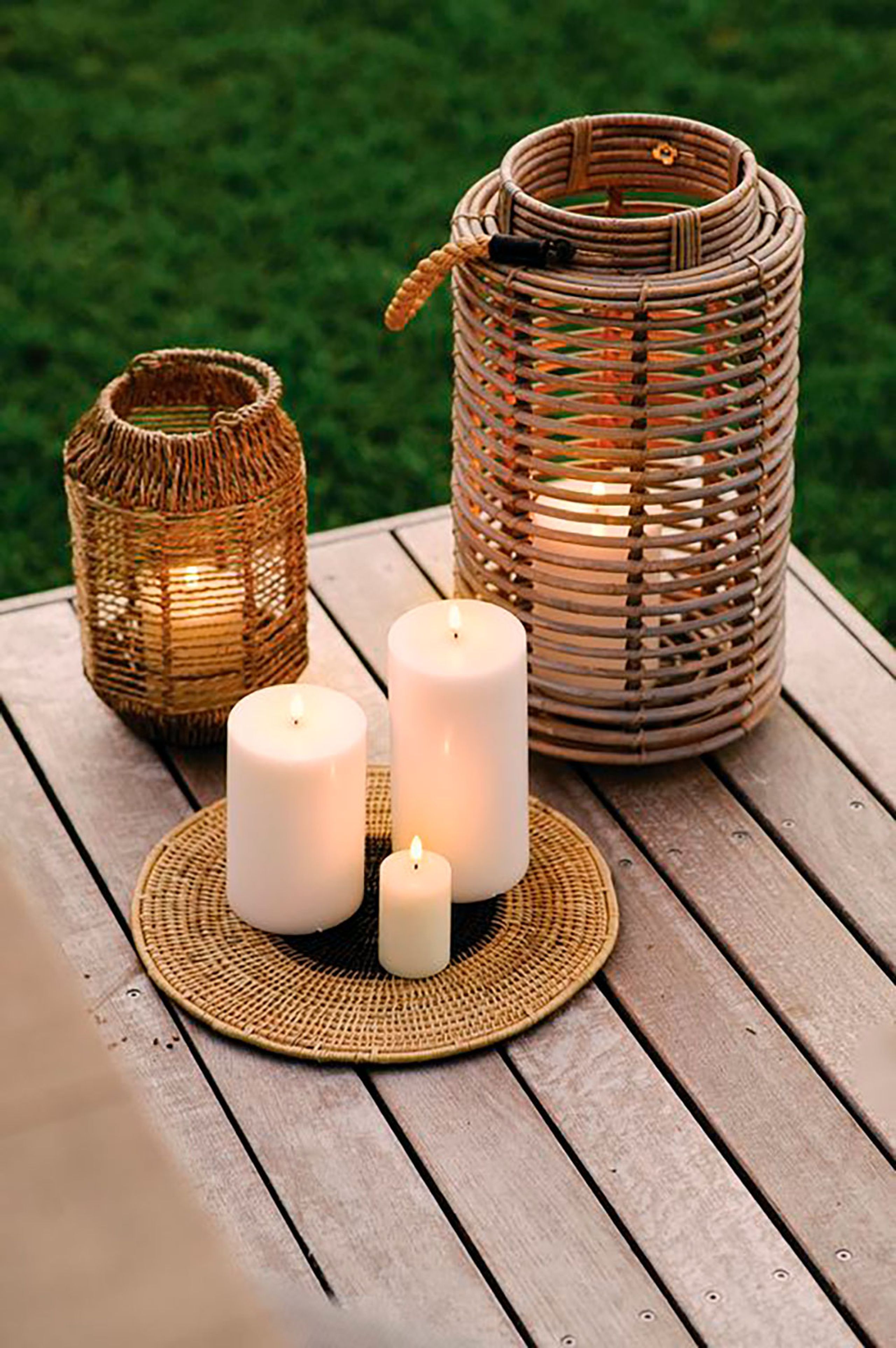 Uyuni - Velas - Outdoor LED Pillar Candle - White - 7,8x12,7 cm