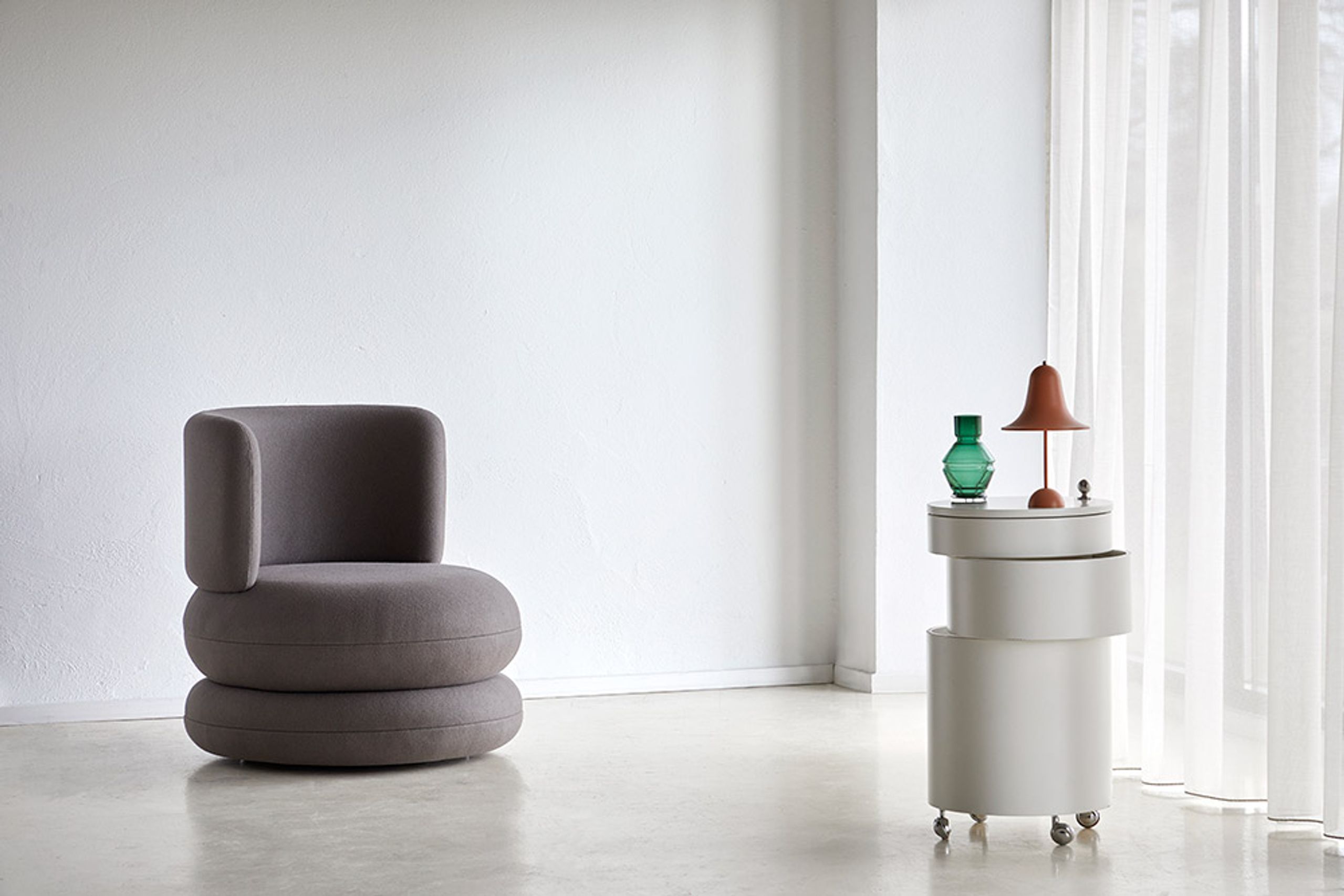 Verpan - Bord - BarBoy by Verner Panton - Lilac grey