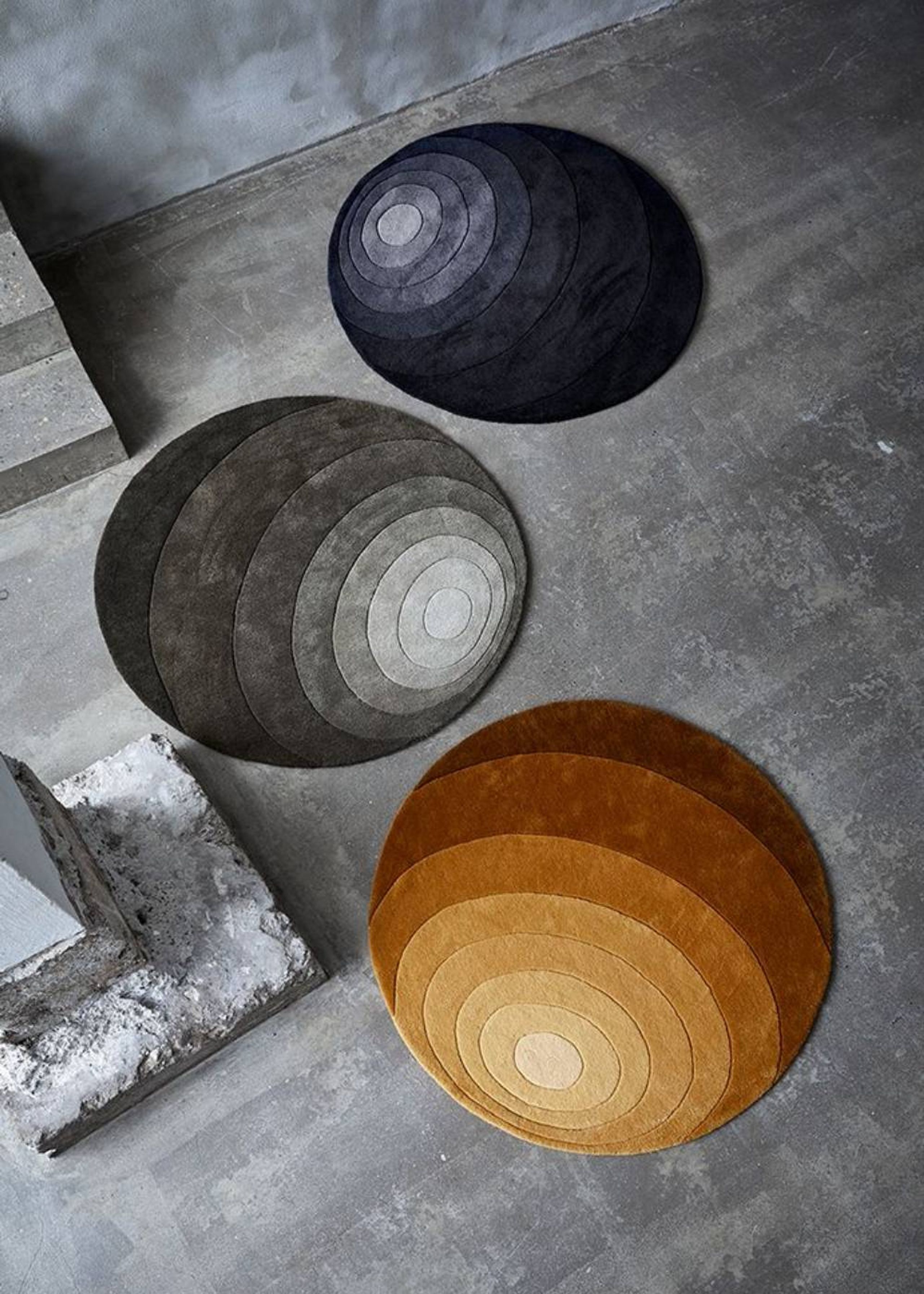 Verpan - Gulvtæppe - Luna rug - Mørkegrøn