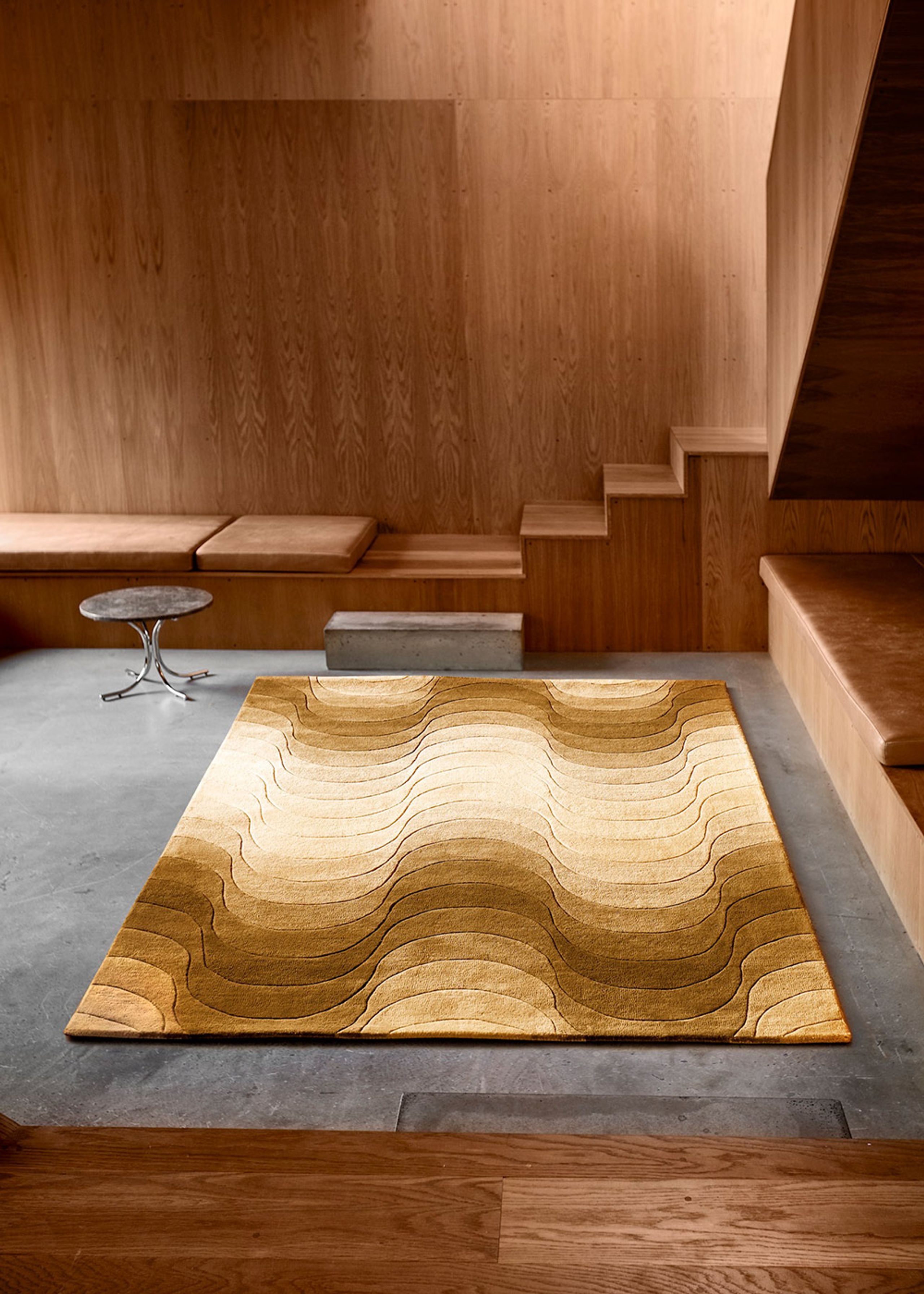 Verpan - Rug - Wave Rug - Yellow