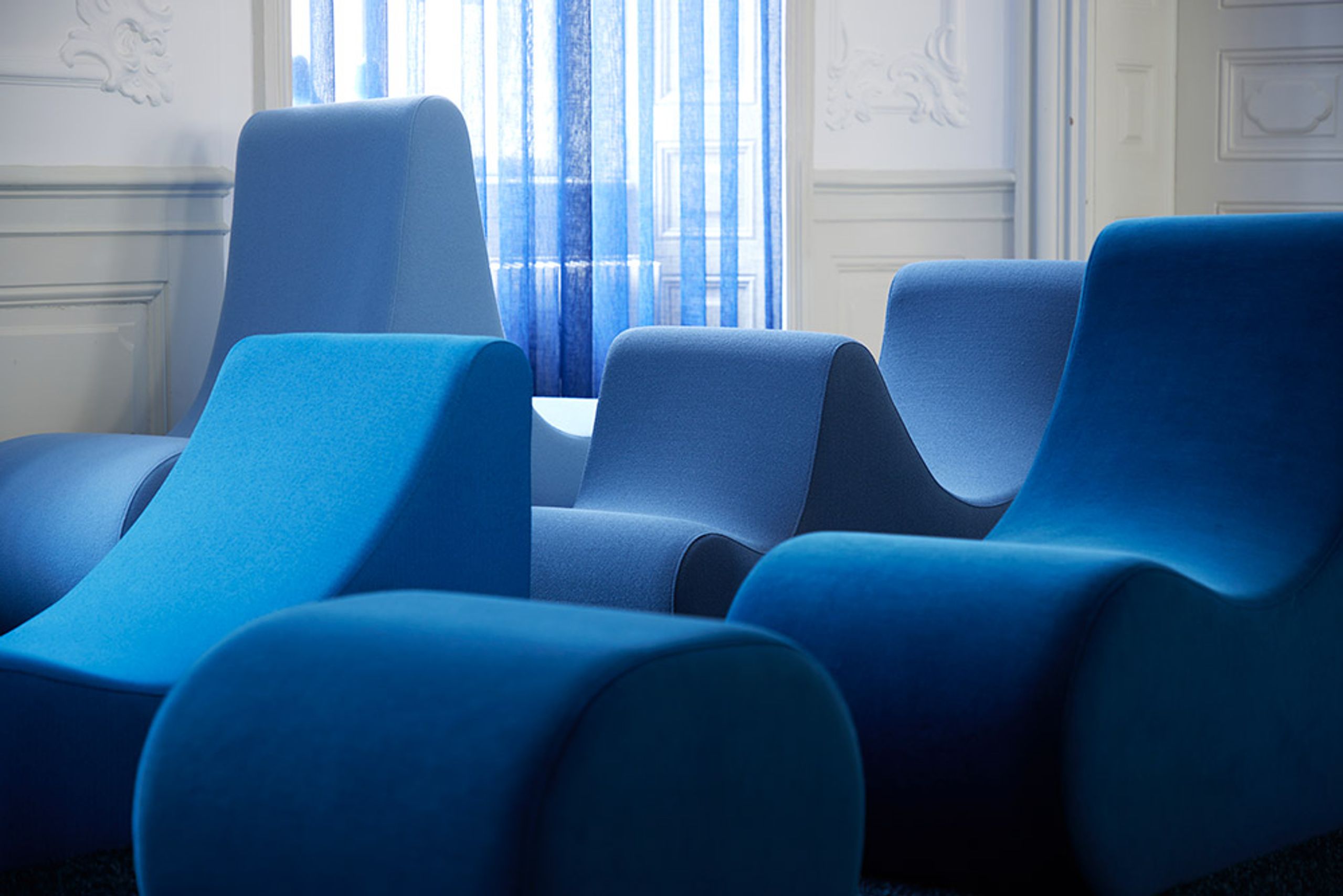 Verpan - Loungesofa - Welle Lounge - Welle 3 - Hallingdal 457