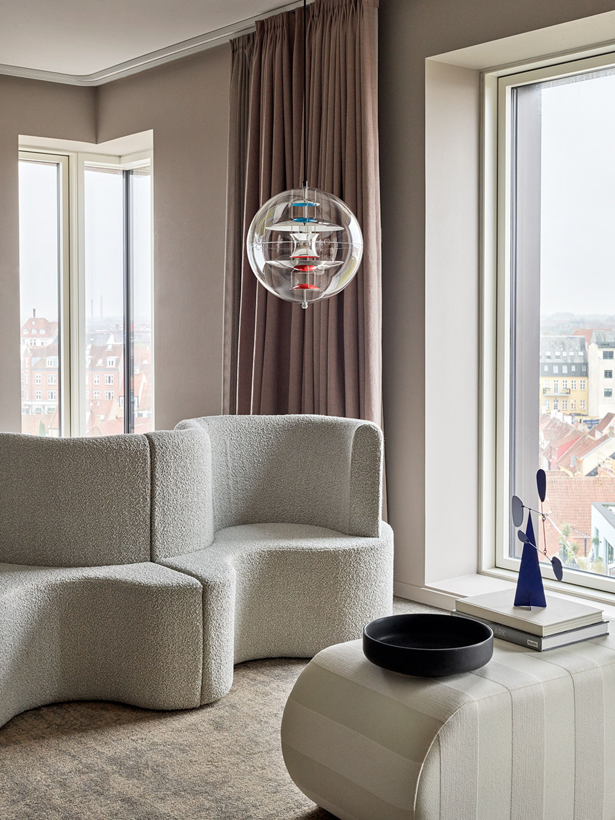 Verpan - Sofá del salón - Welle Lounge - Welle 6 - Hallingdal 407