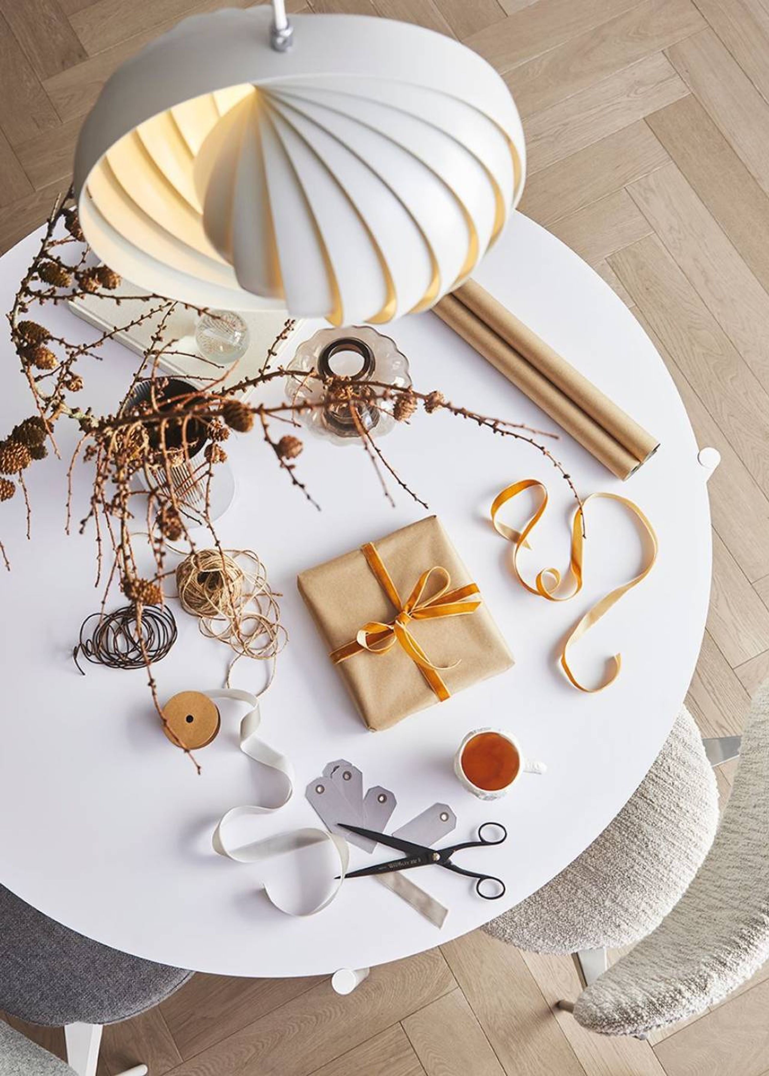 Verpan - Pendel - Moon Pendant by Verner Panton - Hvid - Large