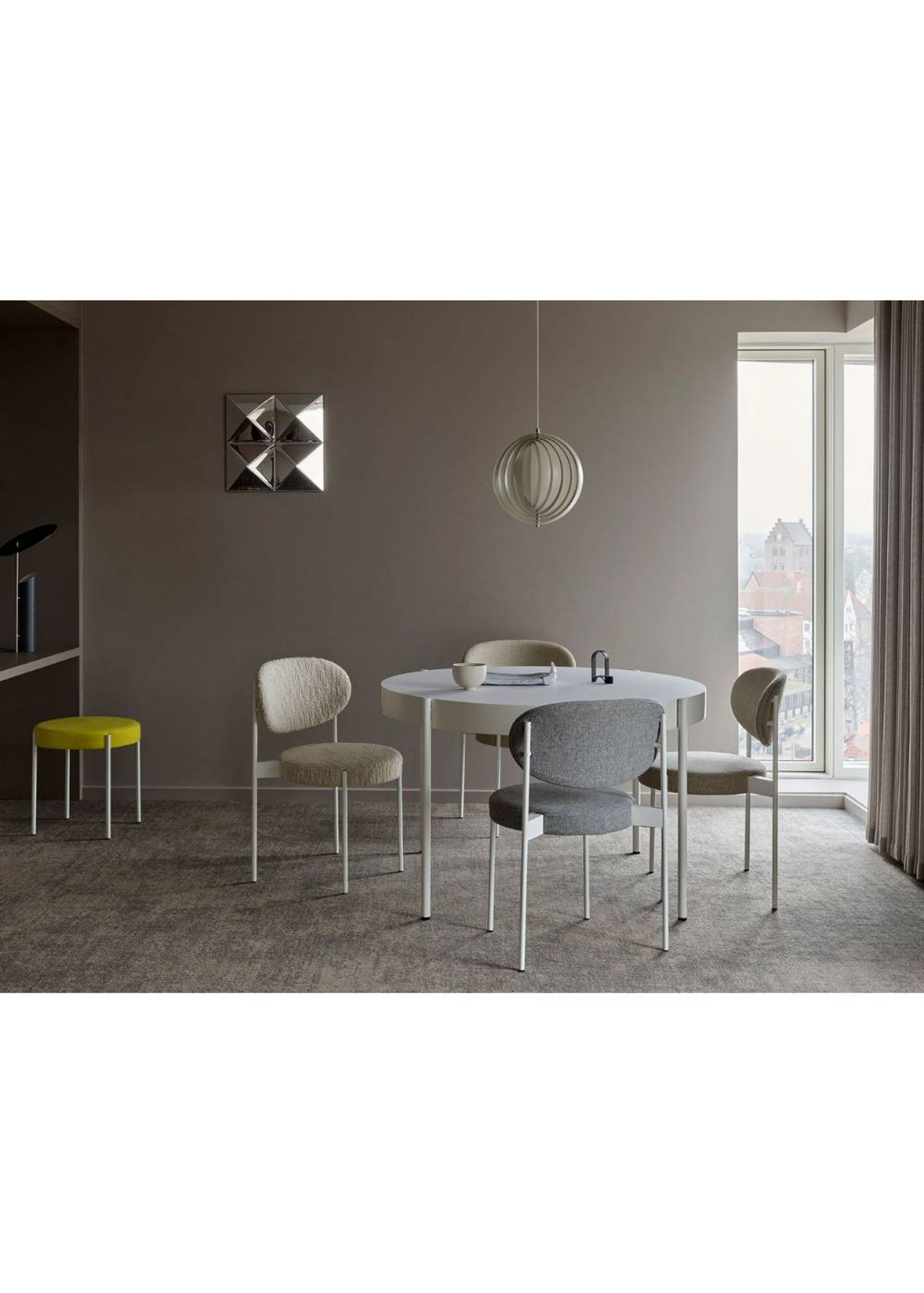 Verpan - Pendel - Moon Pendant by Verner Panton - Hvid - Large