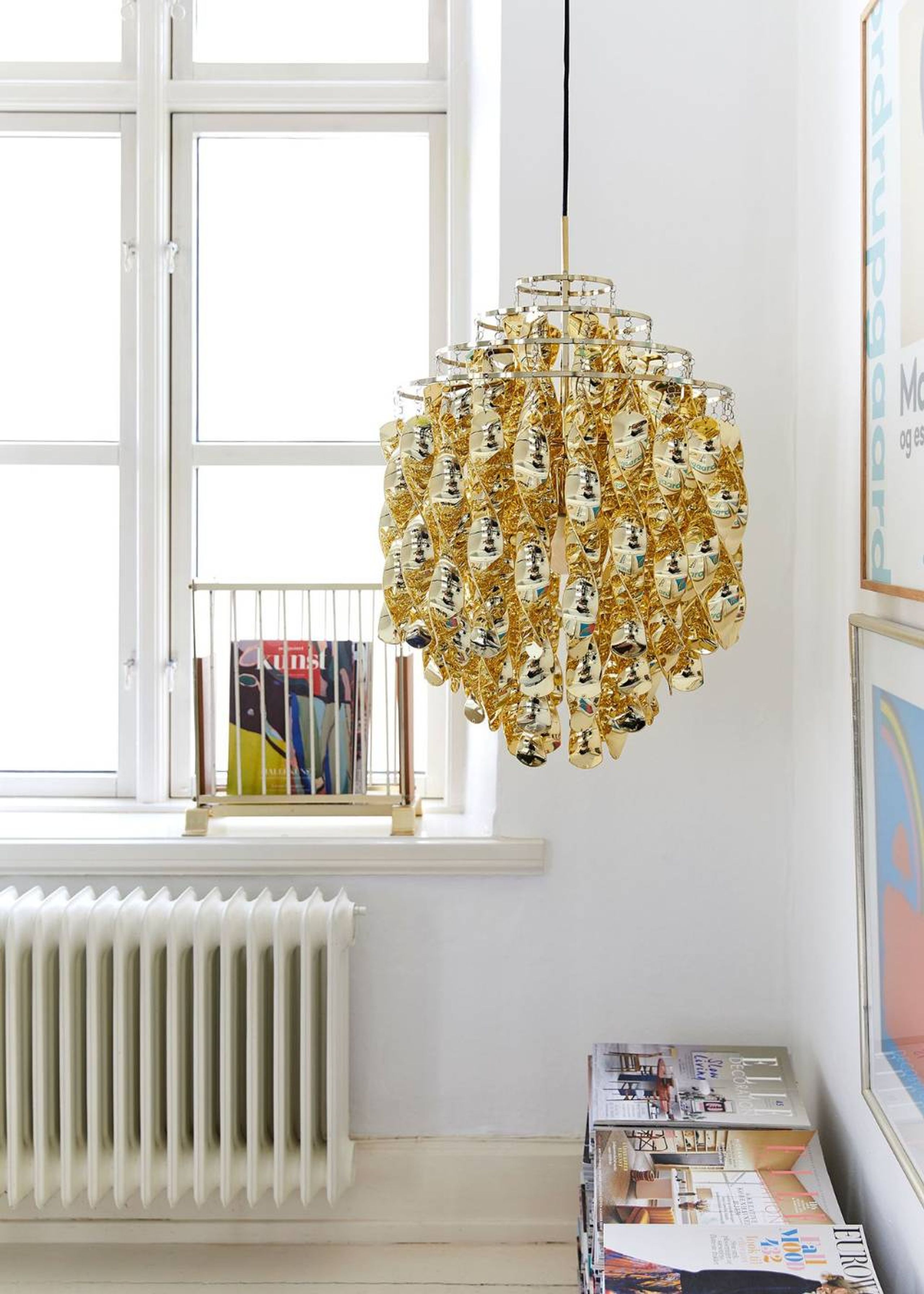 Verpan - Pendant Lamp - Spiral lamp - SP2 - Gold