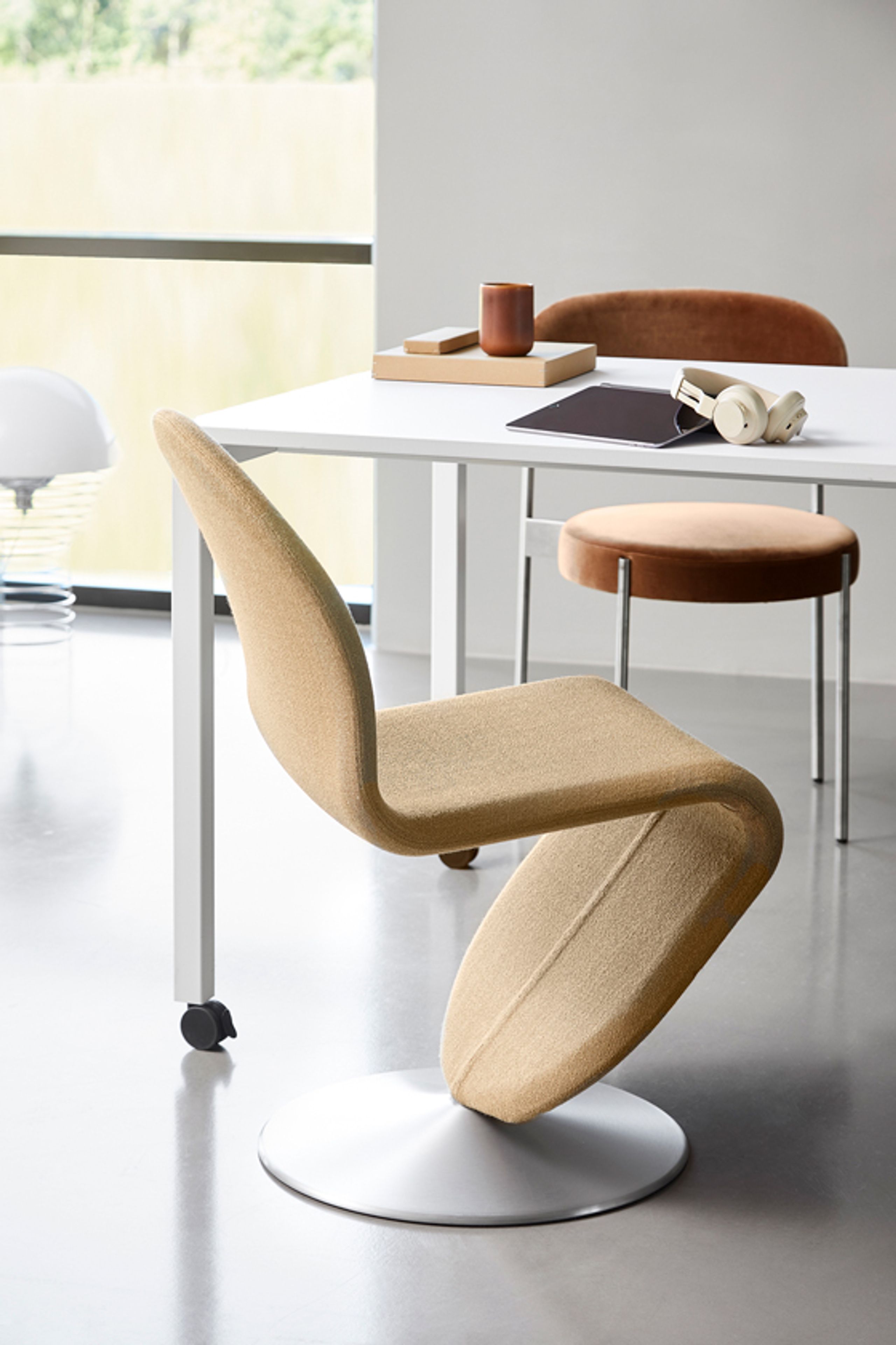 Verpan - Dining chair - System 1-2-3 Dining Chair - Steelcut Trio 153