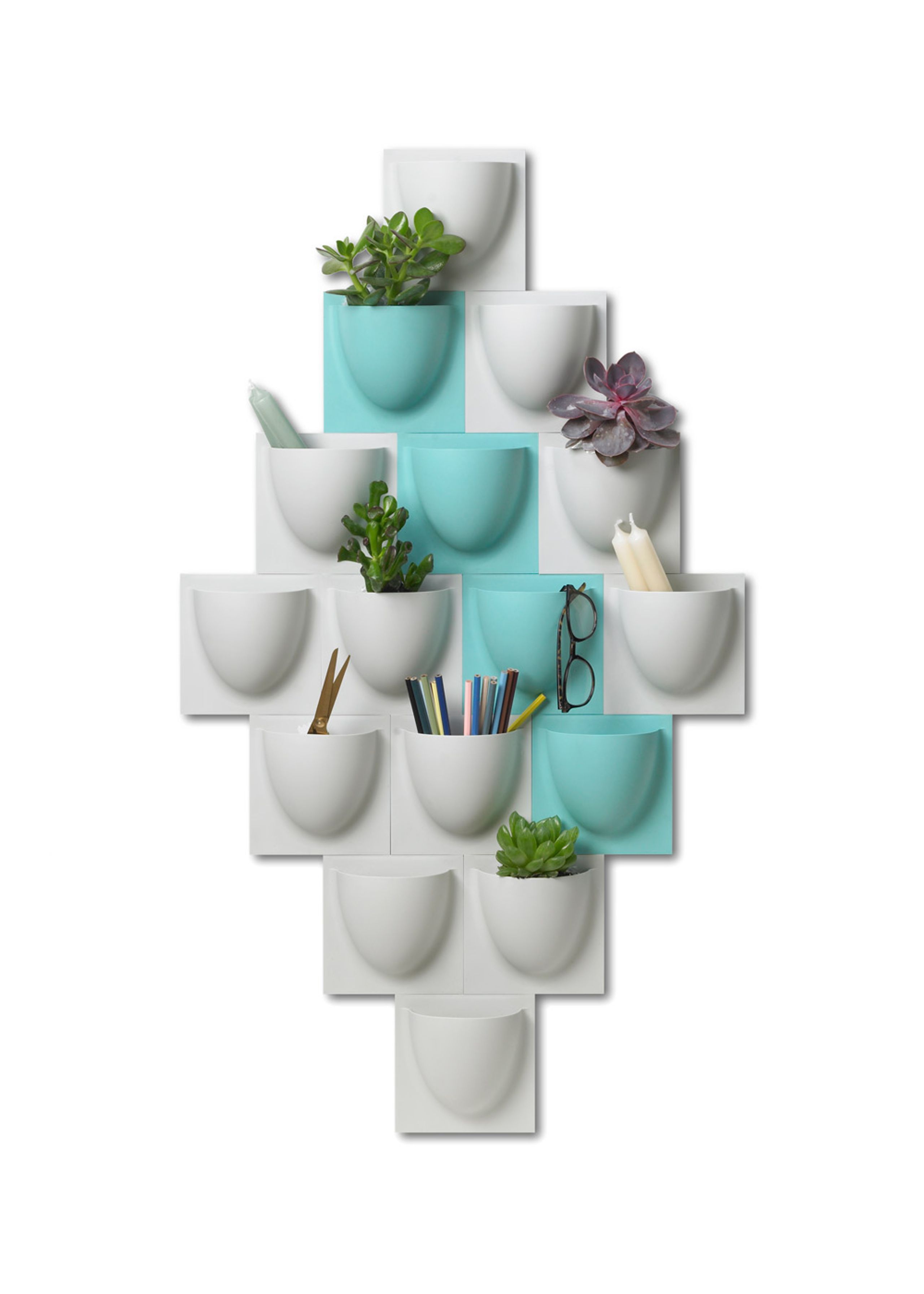 VertiPlants - Wandriem - Wallpot - White / Mini
