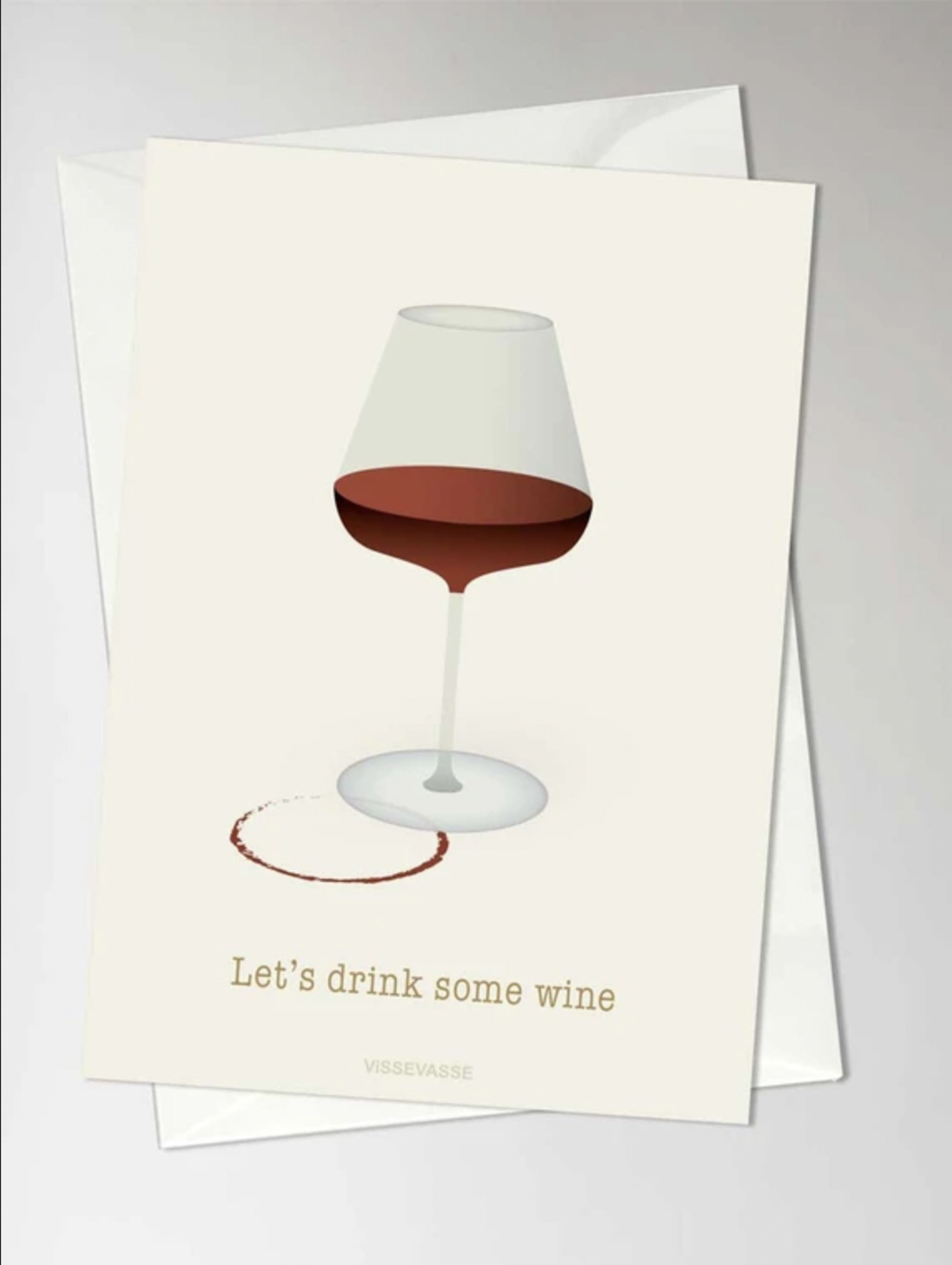 ViSSEVASSE - Kort - Let's Drink Some Wine - Card - A6