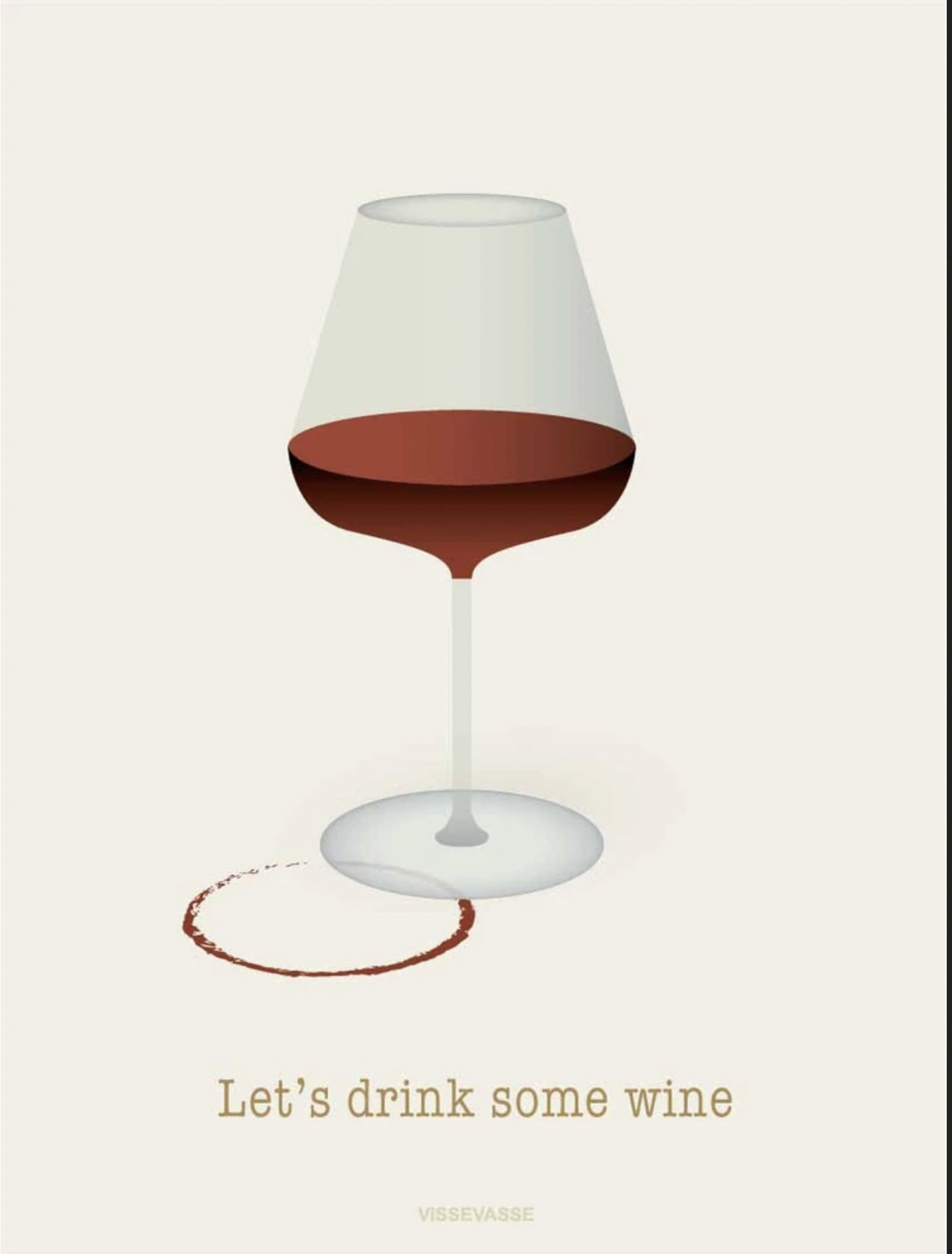 ViSSEVASSE - Kort - Let's Drink Some Wine - Card - A6