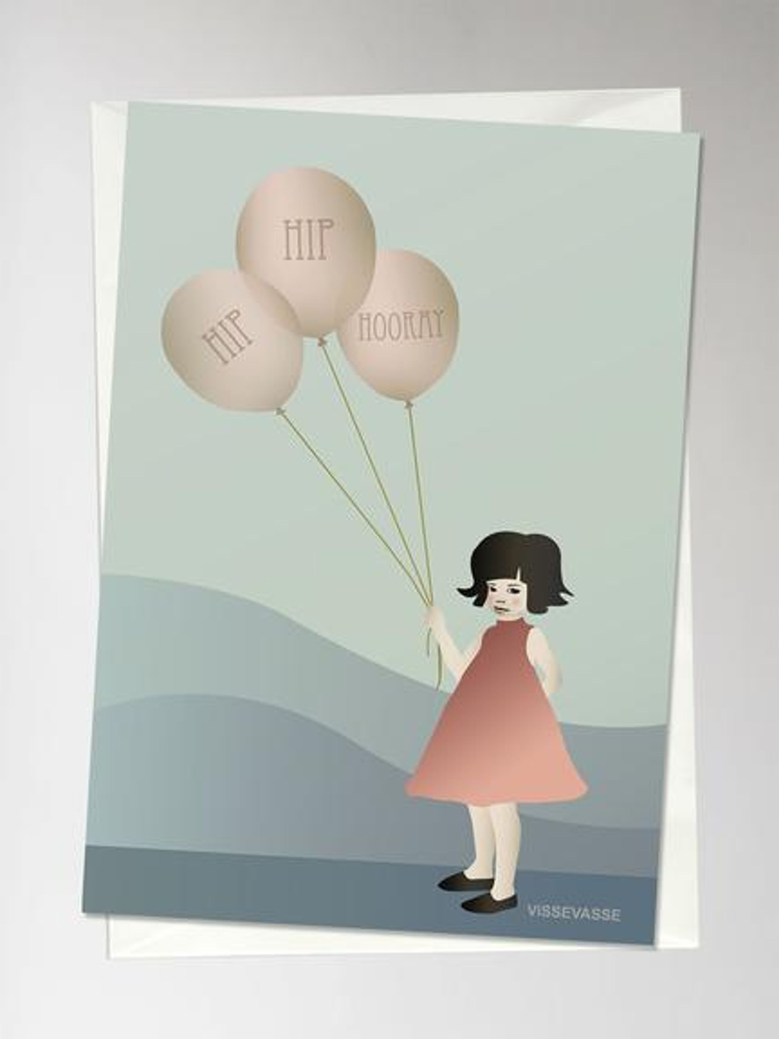 ViSSEVASSE - Kort - Hip Hip Hooray - Birthday